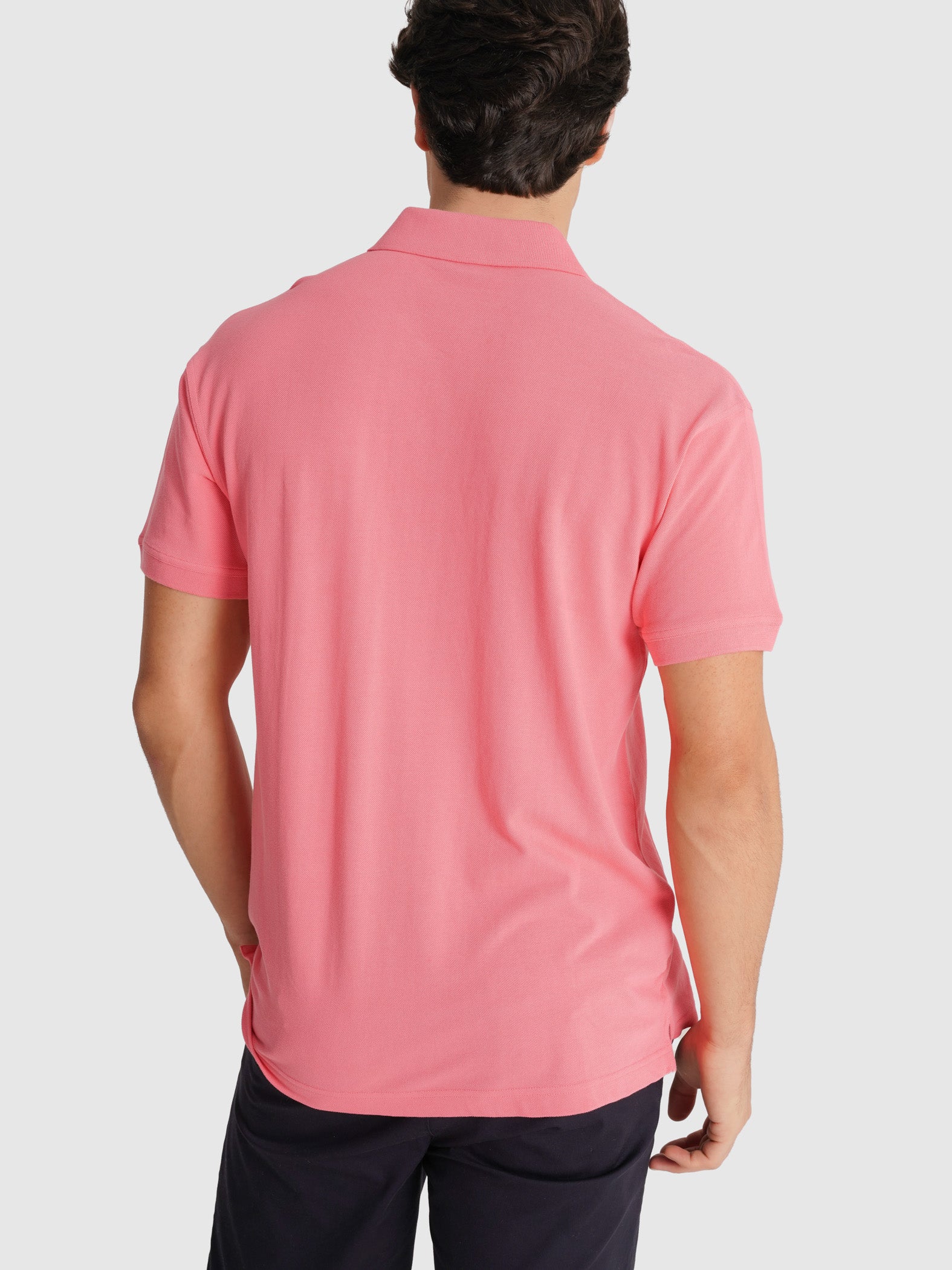 POLO PIQUET ROSA MANGA CURTA REGULAR FIT MR. BLUE