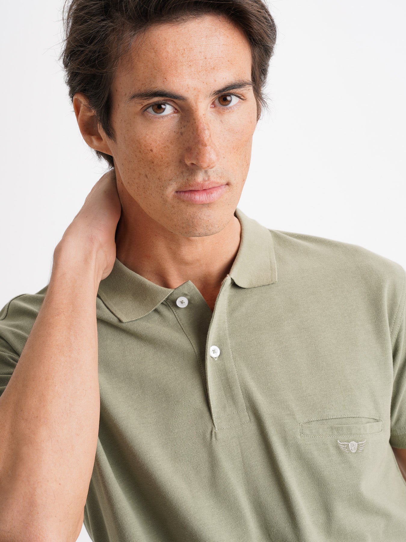 Polo Regular Fit Piquet Verde Mr. Blue