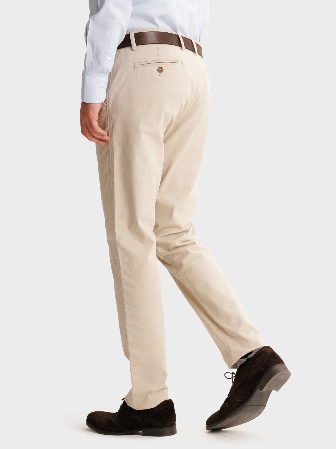 CALÇAS BEGES SLIM FIT MR. BLUE