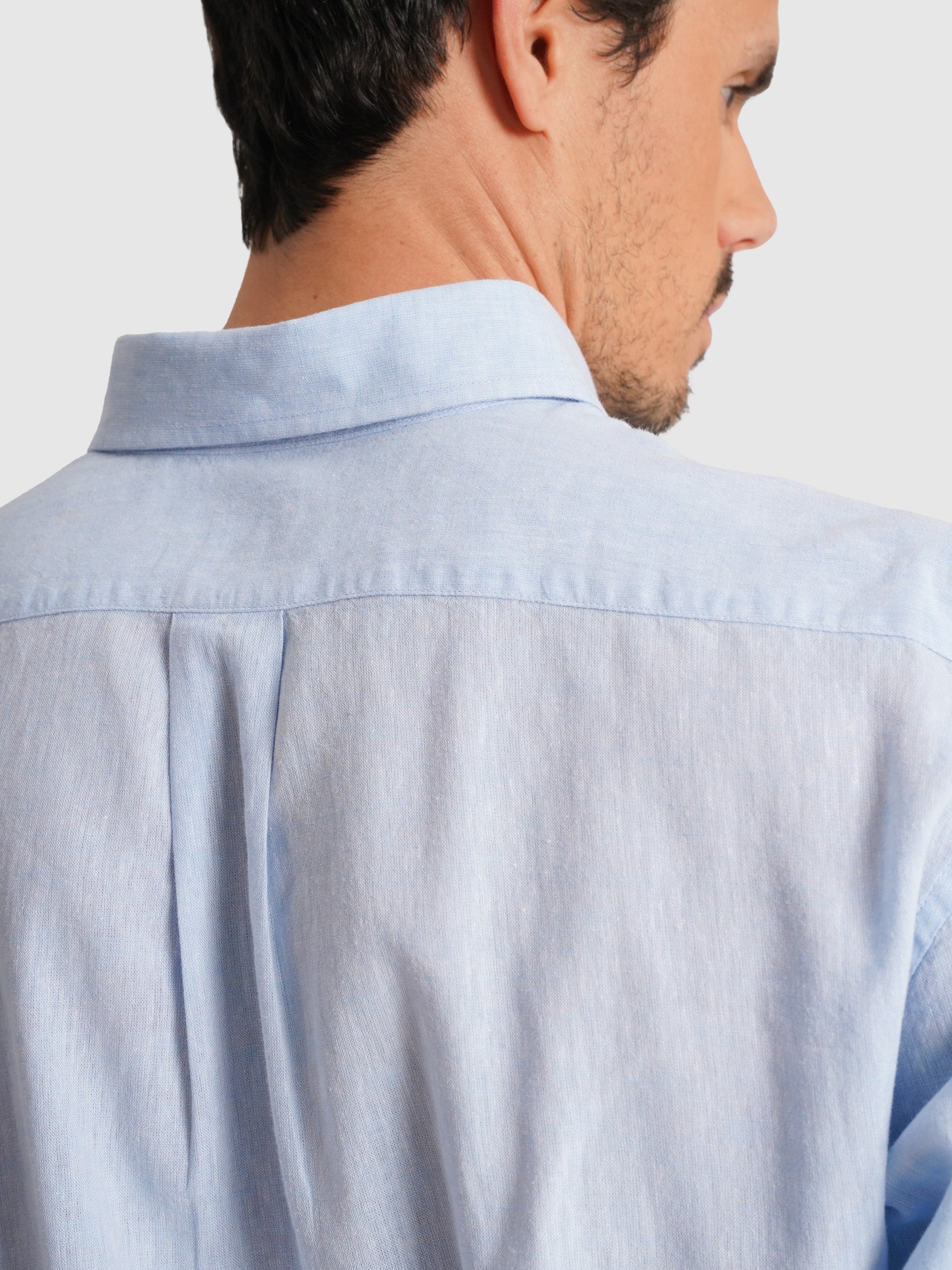 CAMISA AZUL MANGA COMPRIDA REGULAR FIT MR. BLUE