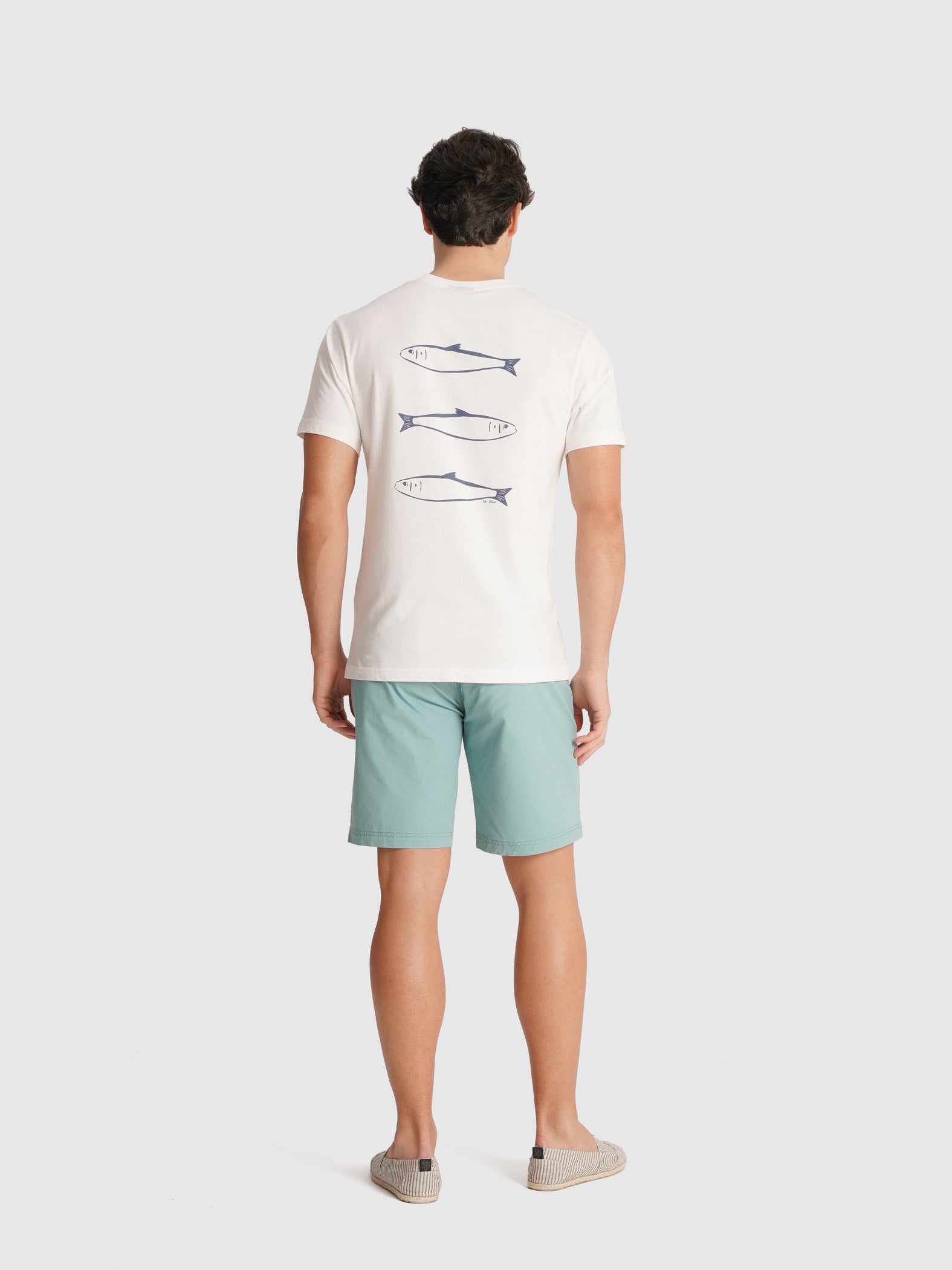 T-SHIRT CRU MANGA CURTA REGULAR FIT MR. BLUE