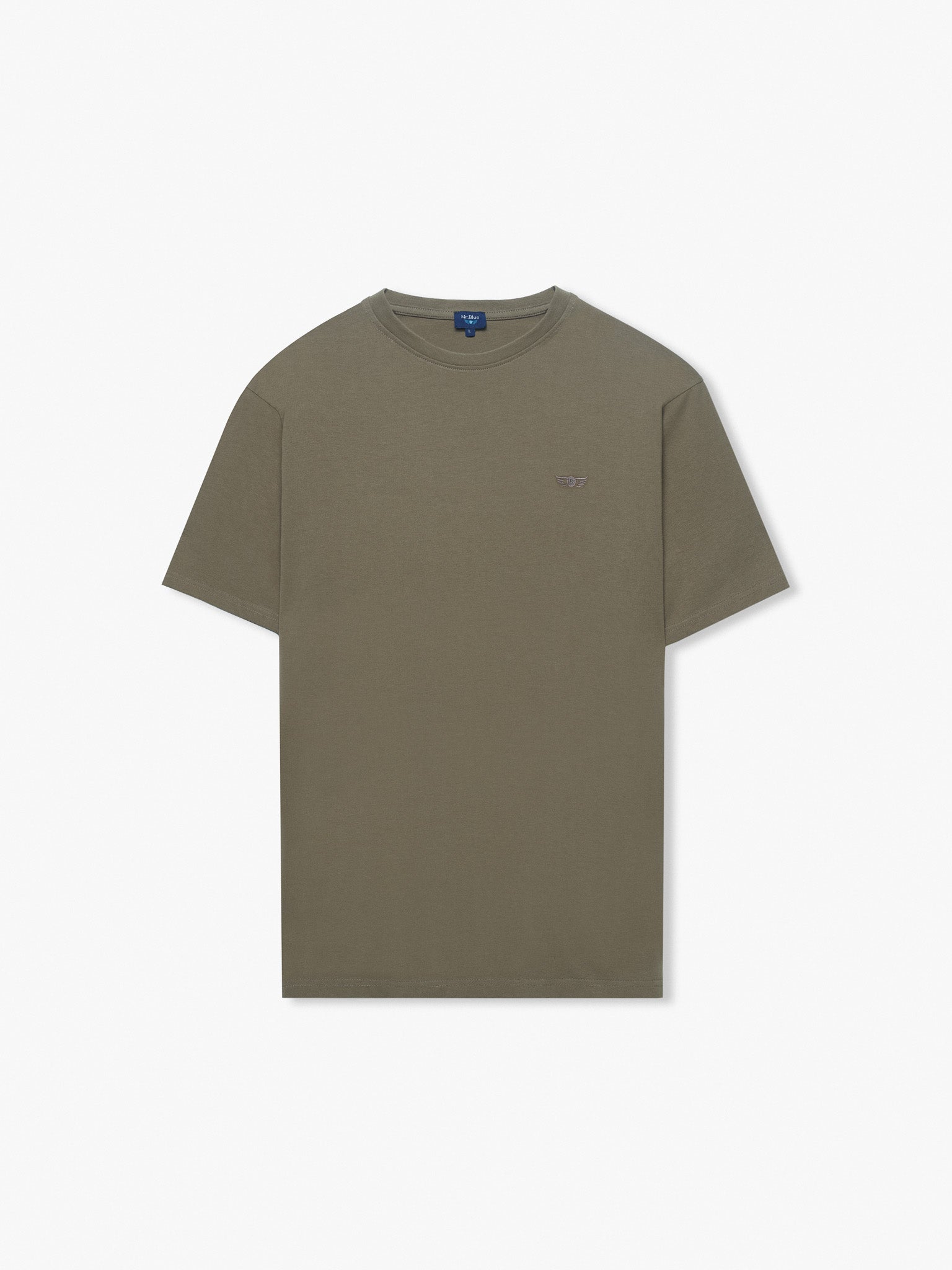 REGULAR FIT SHORT SLEEVE BROWN T-SHIRT MR. BLUE