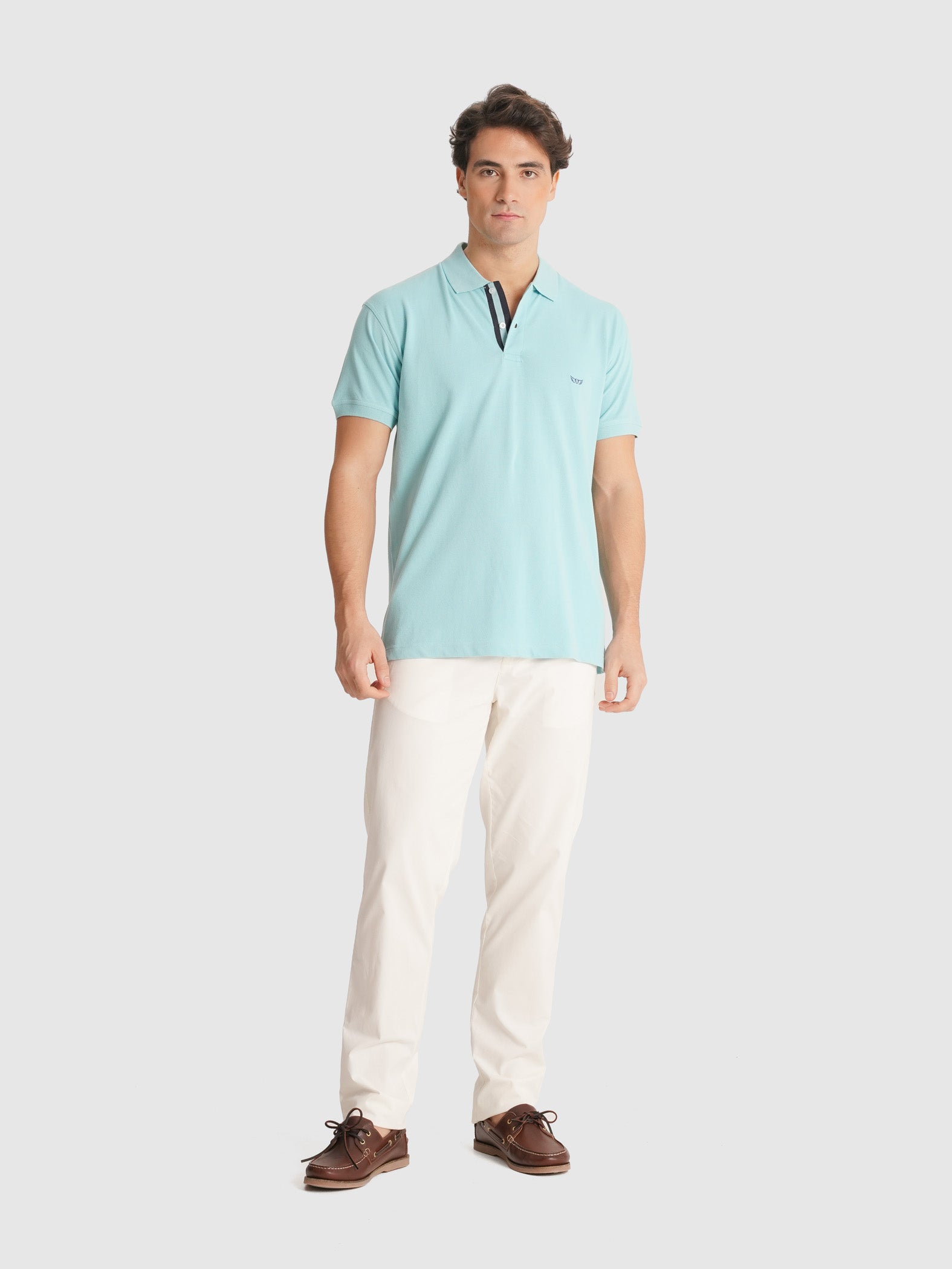 BLUE PIQUET POLO SHORT SLEEVE REGULAR FIT MR. BLUE