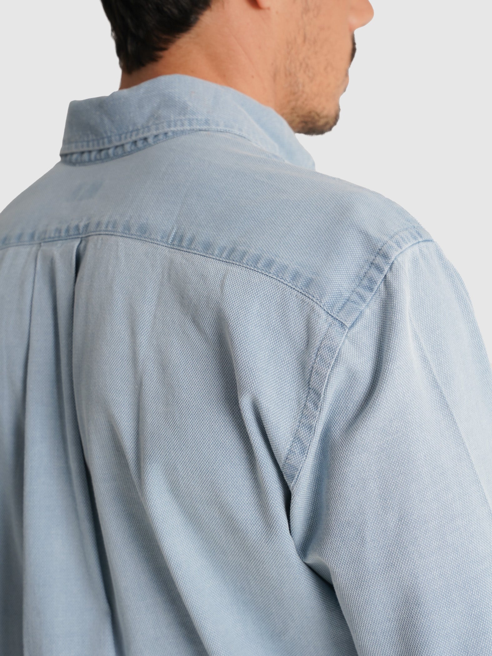 CAMISA AZUL MANGA COMPRIDA REGULAR FIT MR. BLUE