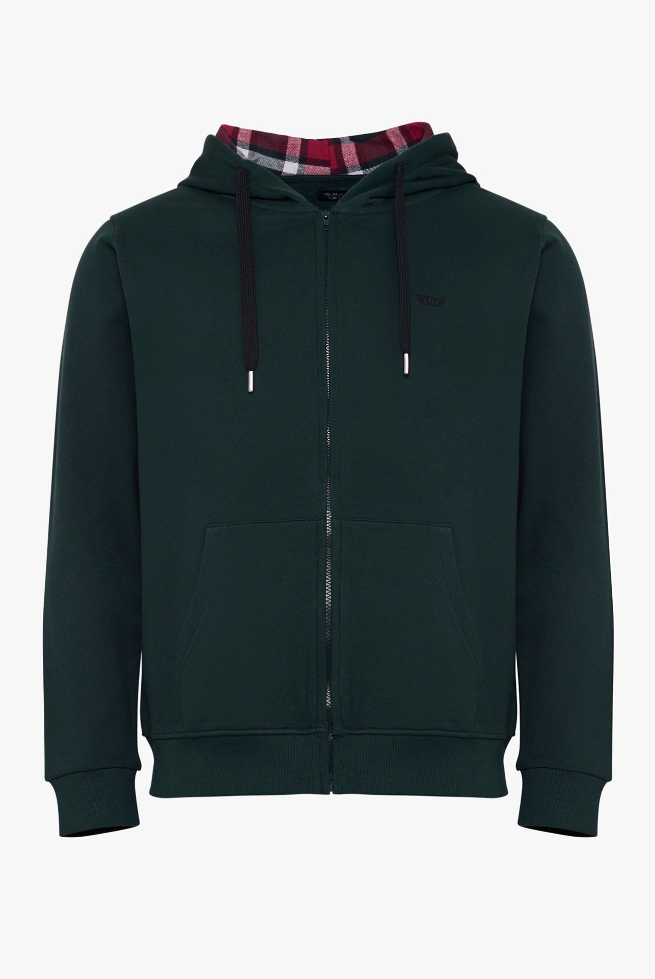 Hoodie Algodão Verde Manga Comprida Regular Fit Mr. Blue