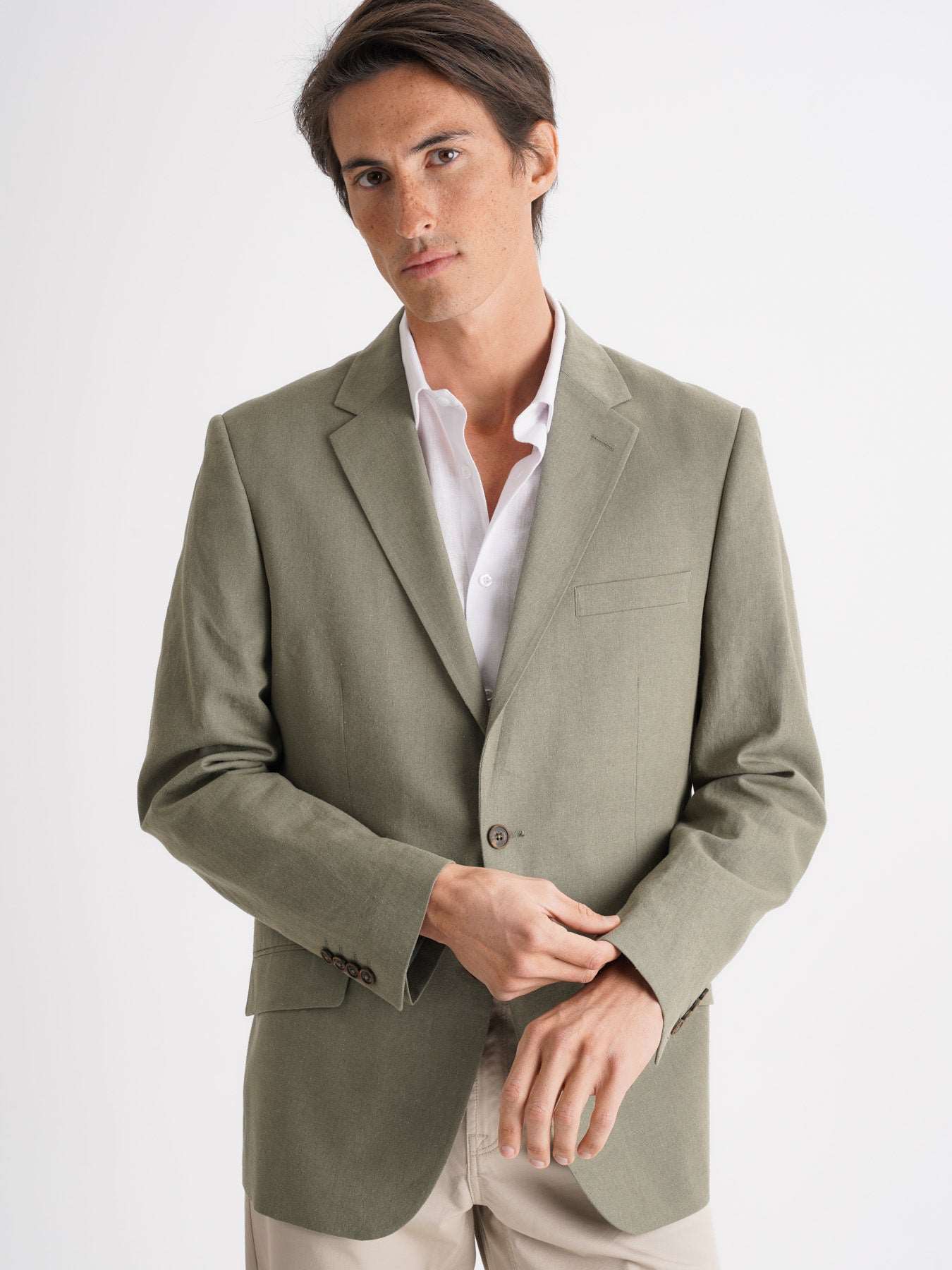 Blazer Verde De Linho Mr. Blue