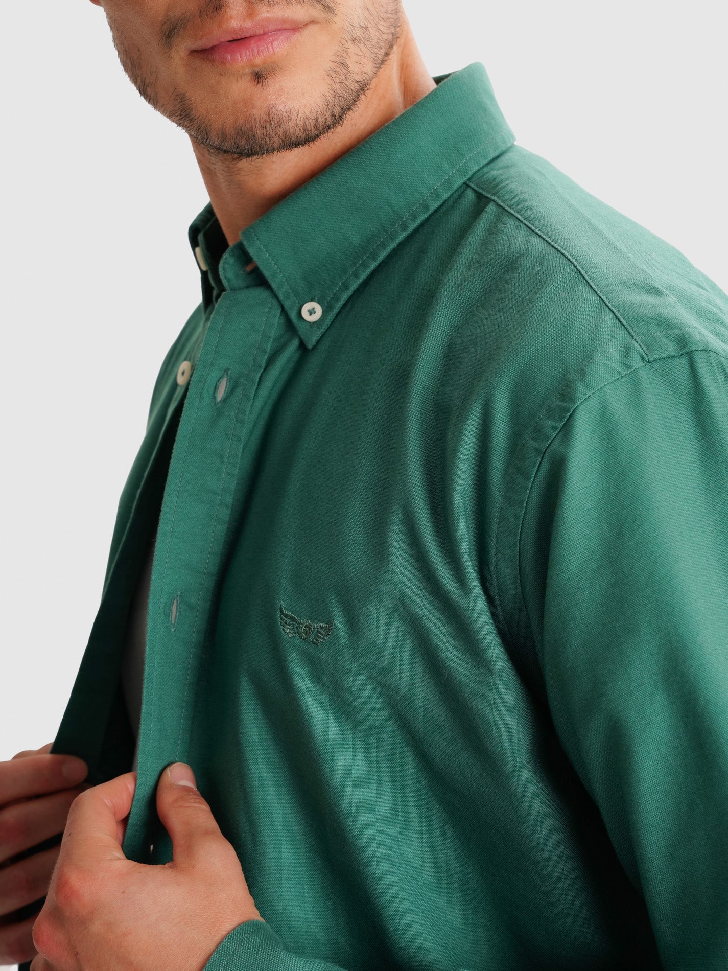 CAMISA VERDE REGULAR FIT MR. BLUE