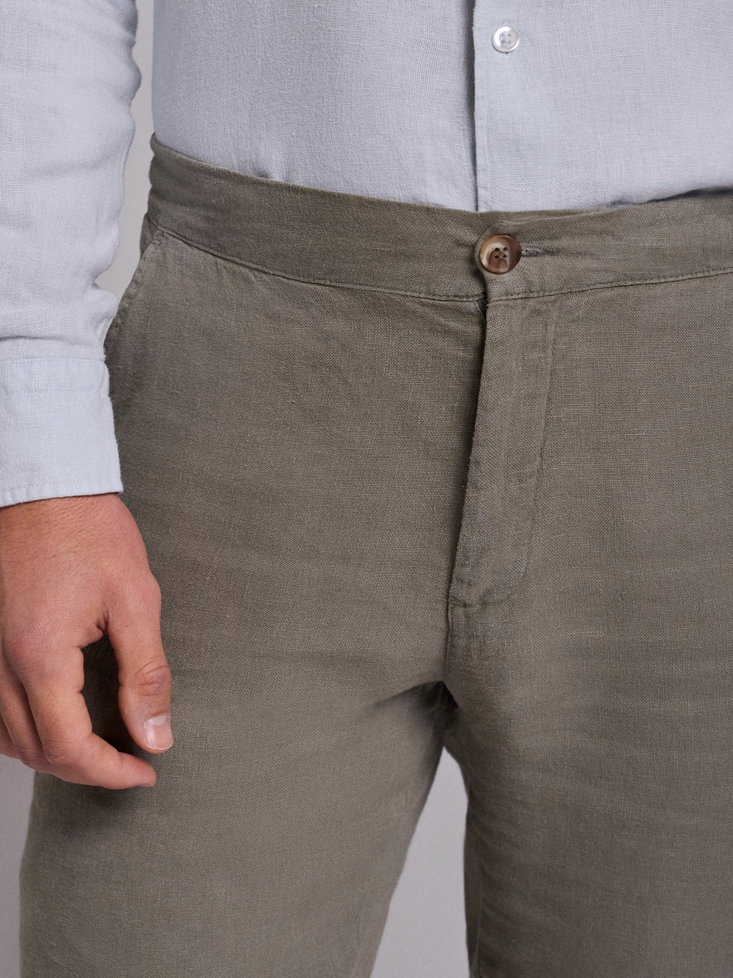 BERMUDA LINHO VERDES REGULAR FIT MARK BELLUCCI