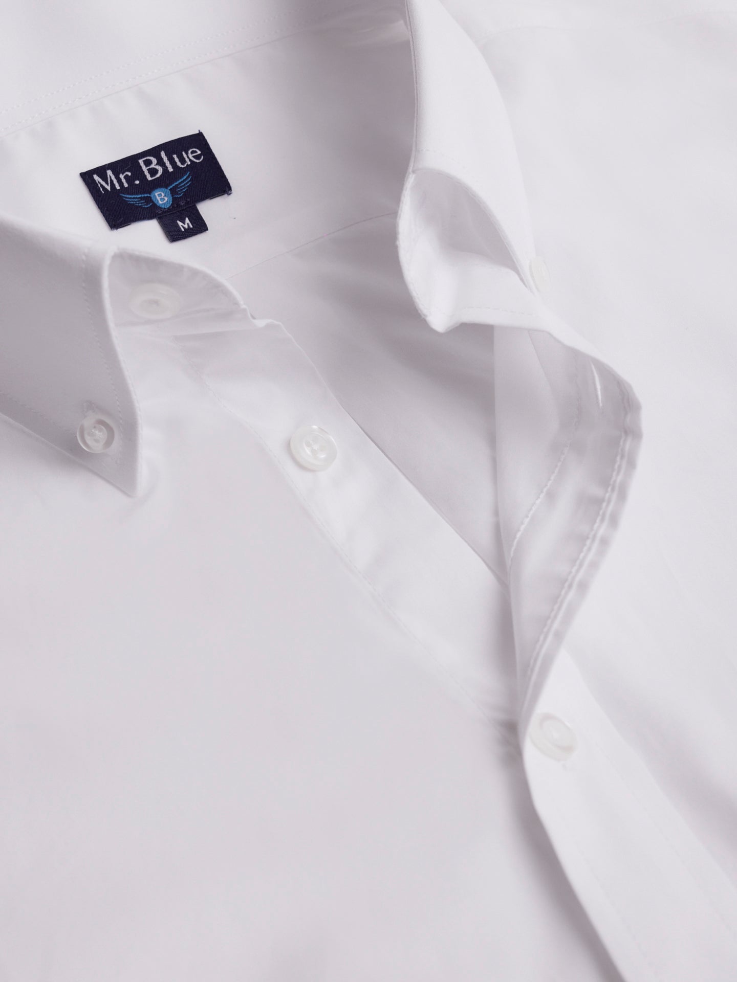 CAMISA BRANCA SLIM FIT MR. BLUE