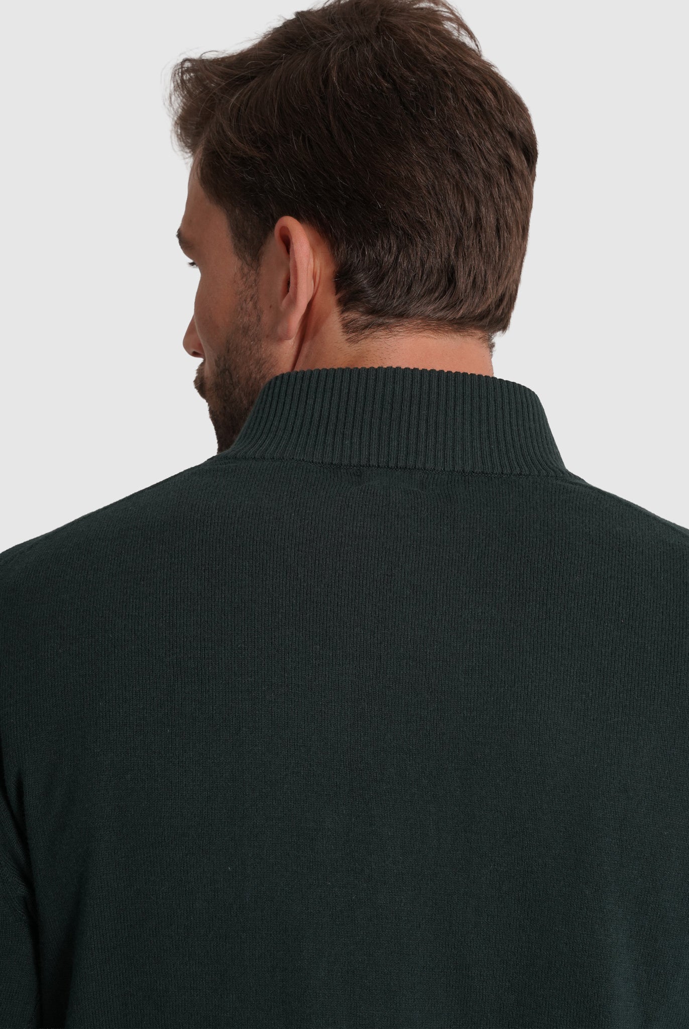 Pullover Caxemira Verde Manga Comprida Regular Fit Mr. Blue