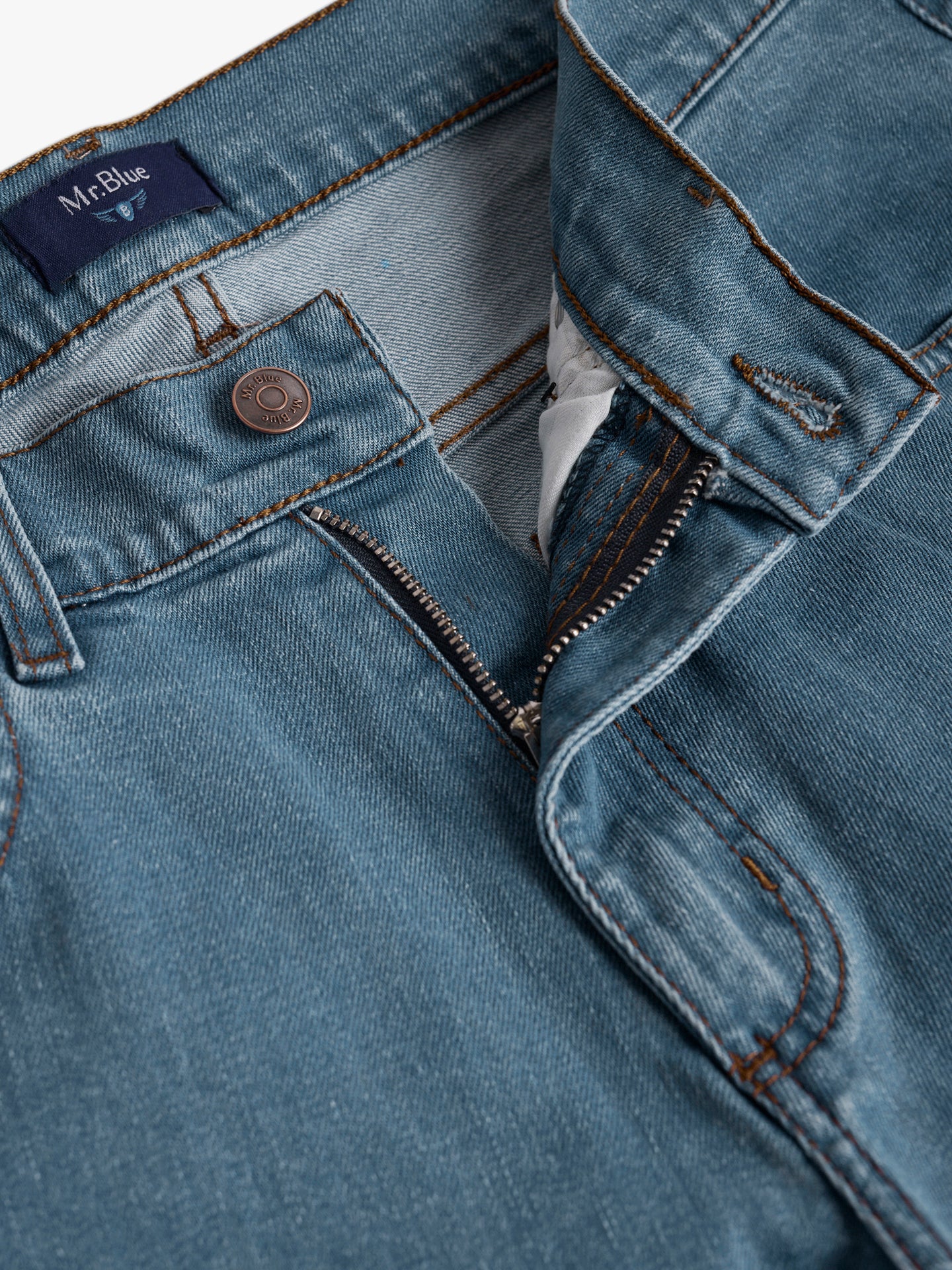 Calças Jeans Regular Fit Azuis Mr. Blue