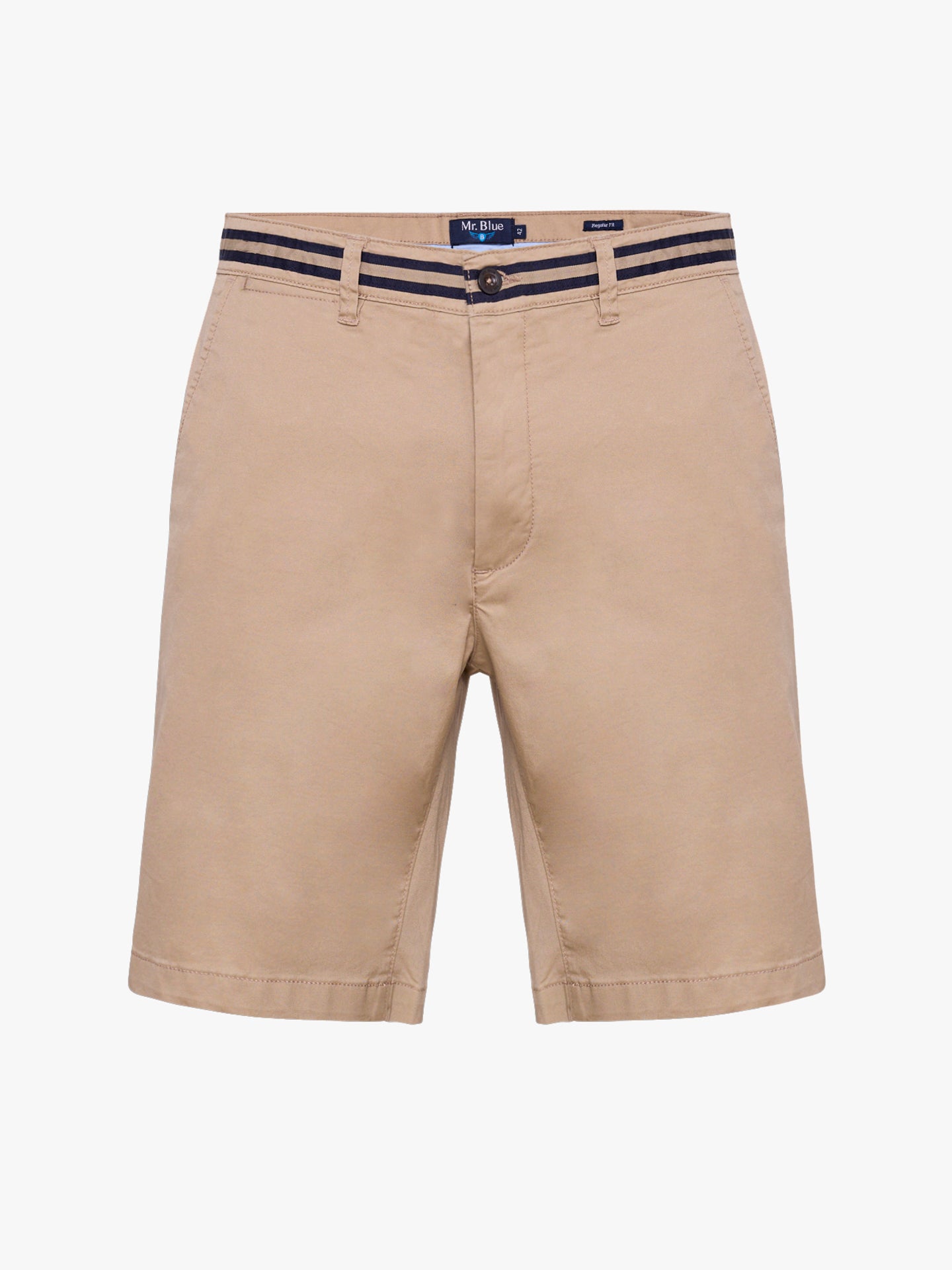 BERMUDA ALGODÃO CAMELS REGULAR FIT MR. BLUE