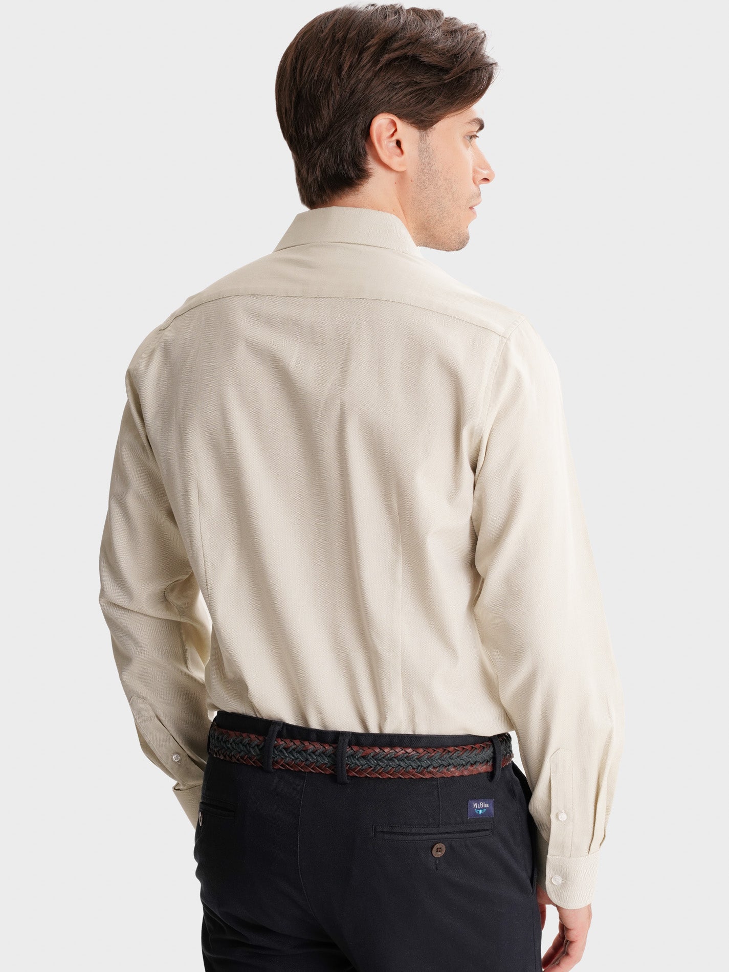 CAMISA MR VERDE SLIM FIT. AZUL