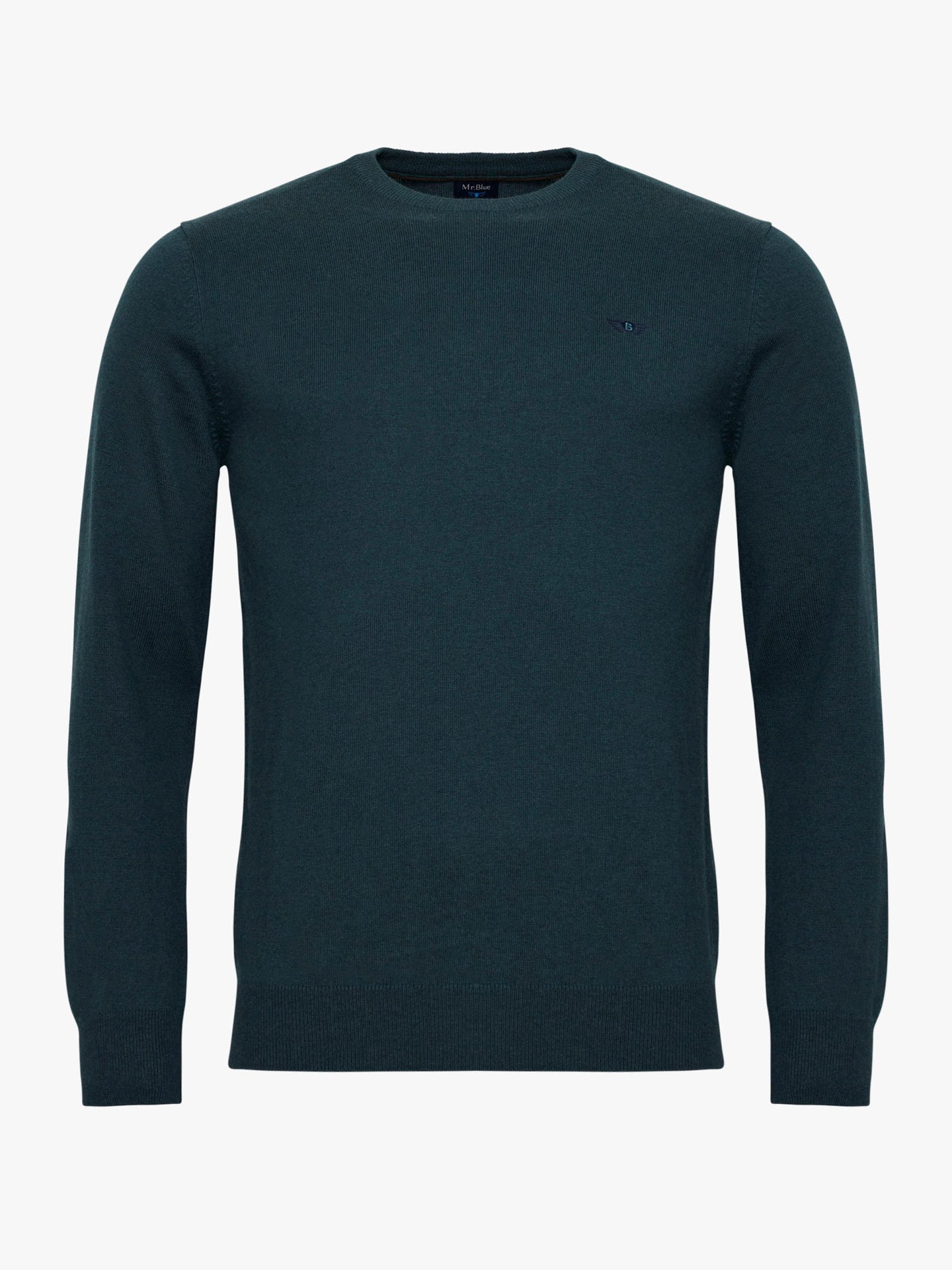 PULLOVER FINO VERDE MANGA COMPRIDA REGULAR FIT MR. BLUE