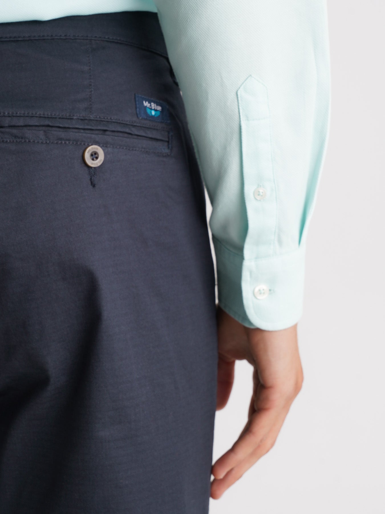 Calças Chinos Regular Fit Azuis Mr. Blue