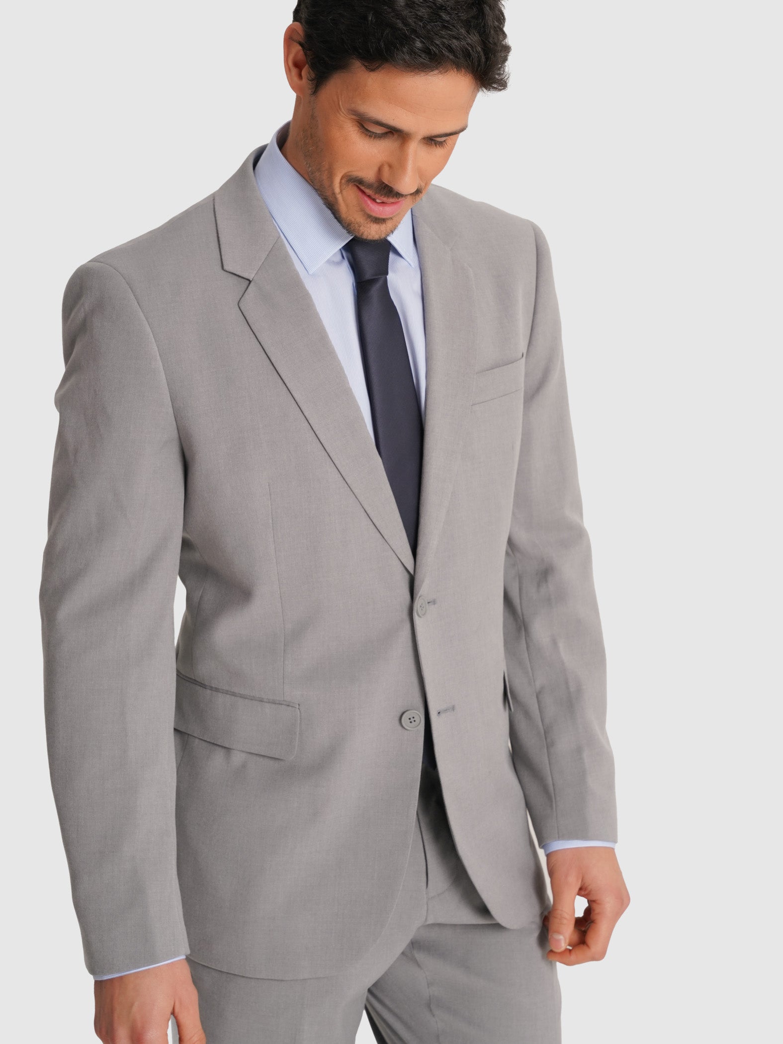 FATO CINZENTO MANGA COMPRIDA REGULAR FIT MR. BLUE