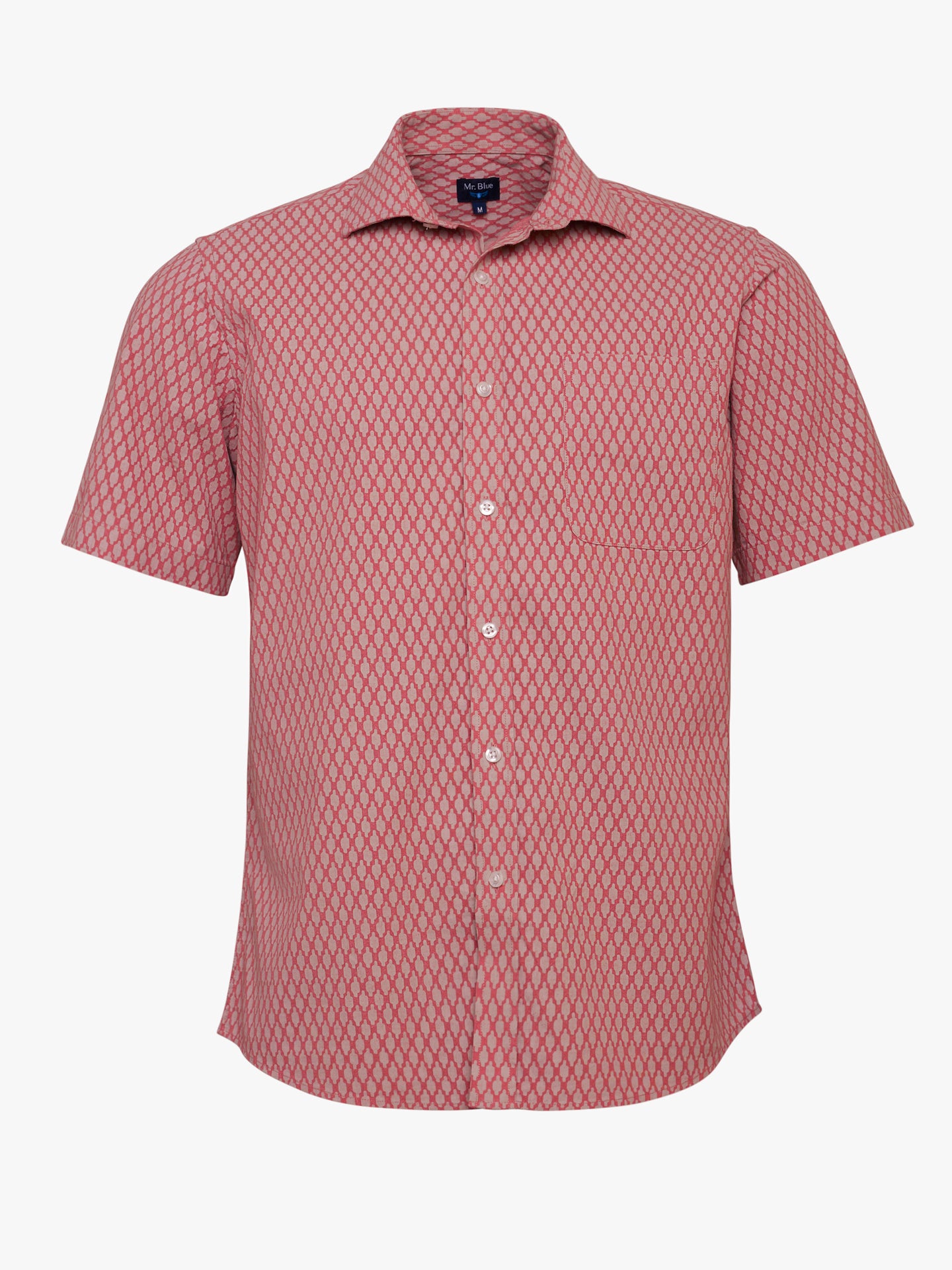 Camisa Regular Fit Linho Rosa Mr. Blue
