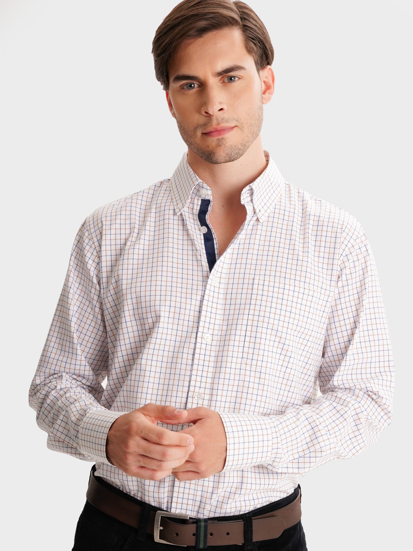 CAMISA BRANCA REGULAR FIT MR. BLUE