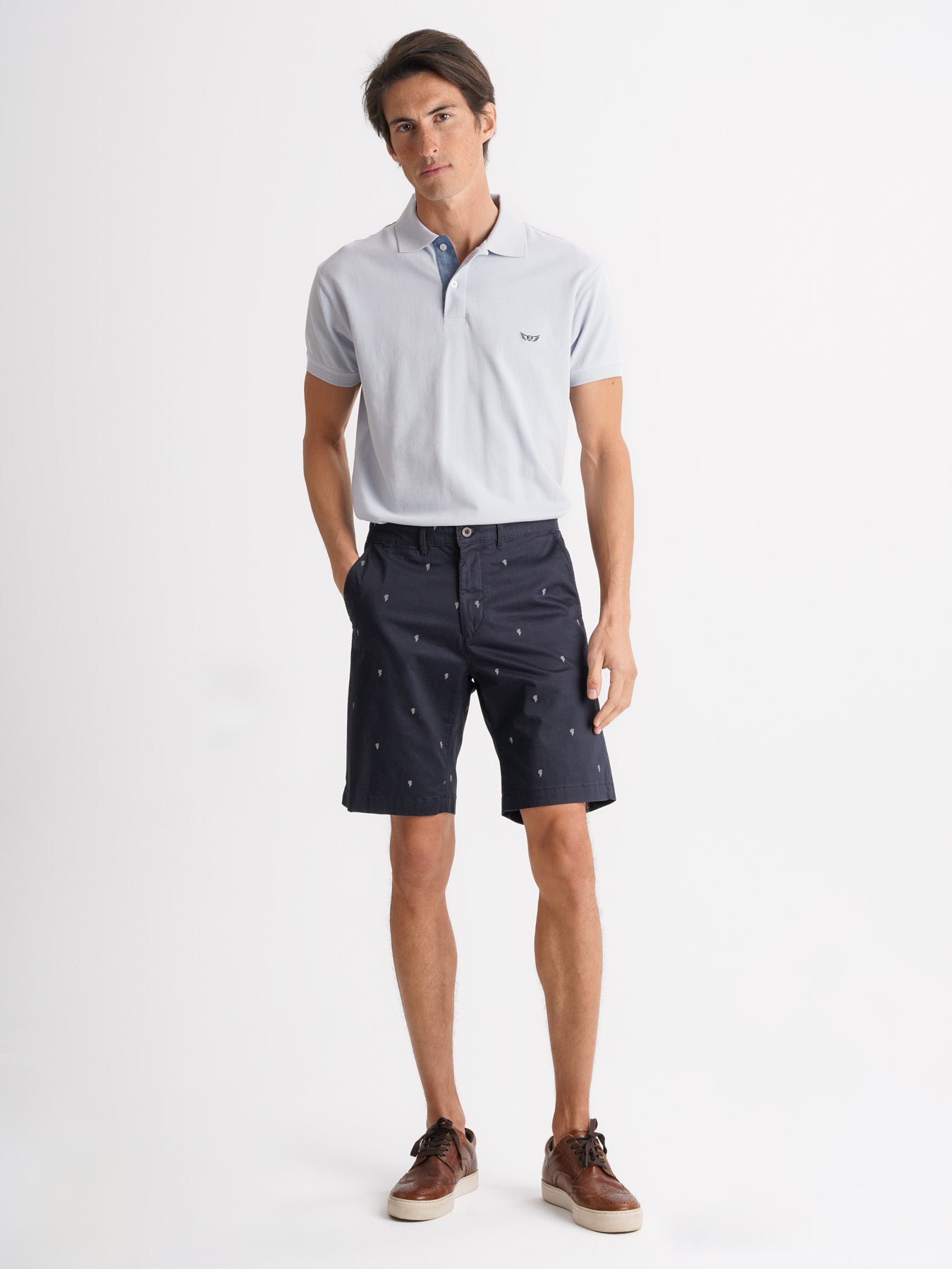 Calções Regular Fit Azuis Mr. Blue