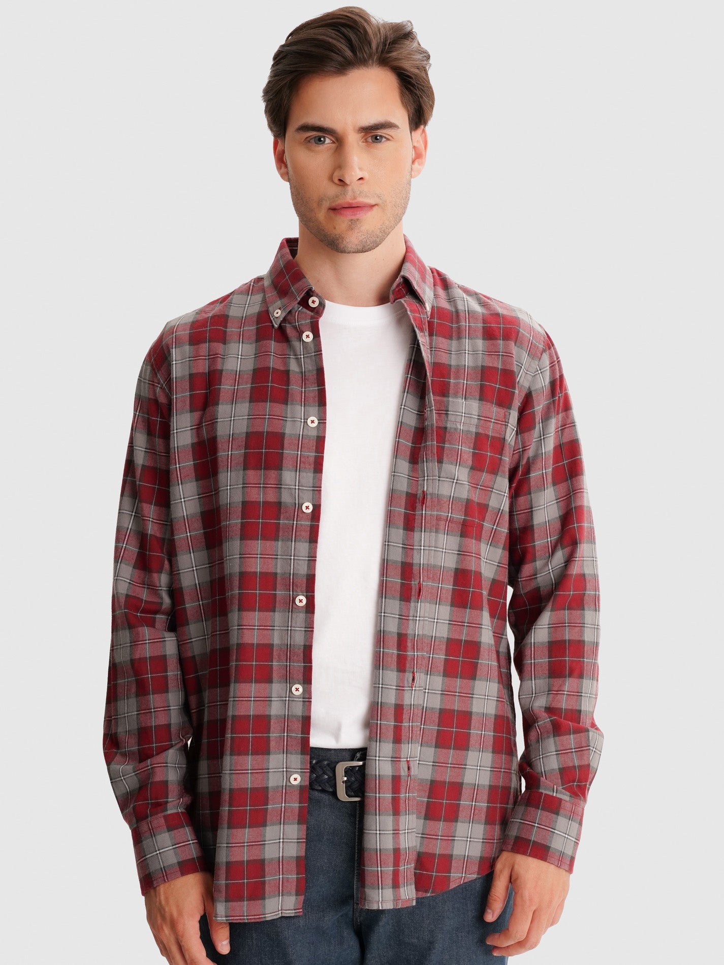 CAMISA FLANELA VERMELHA REGULAR FIT MR. BLUE