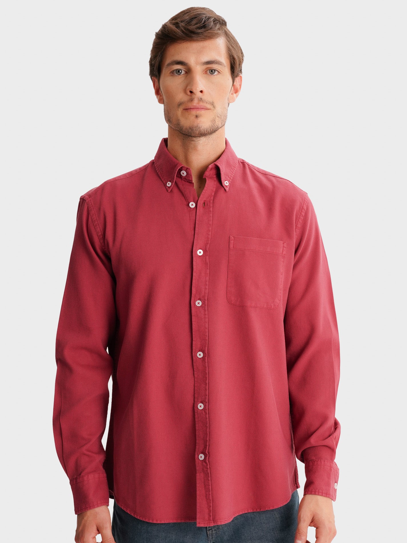 CAMISA VERMELHA REGULAR FIT MR. BLUE