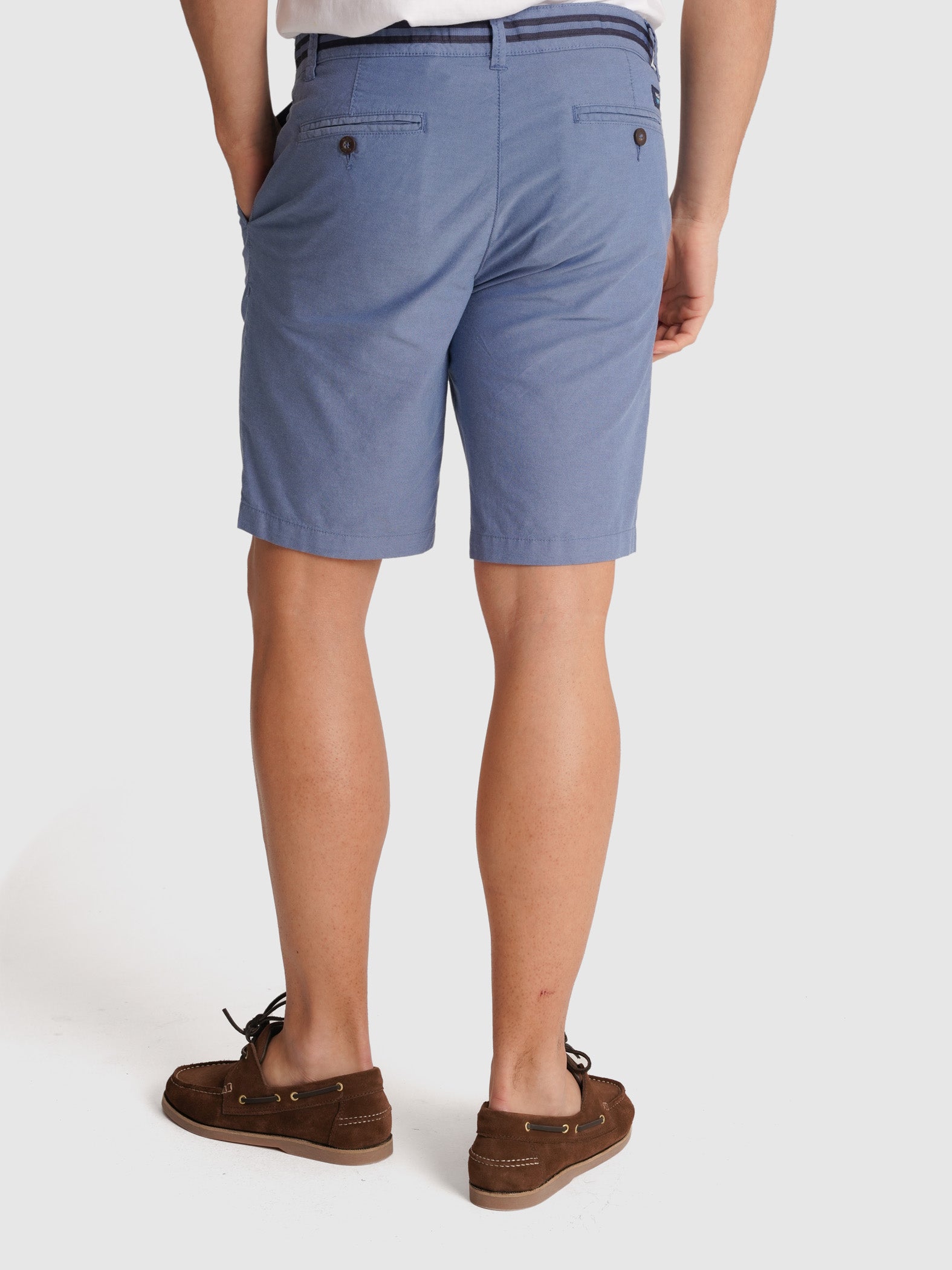 BERMUDA CHAMBRAY AZUIS REGULAR FIT MR. BLUE