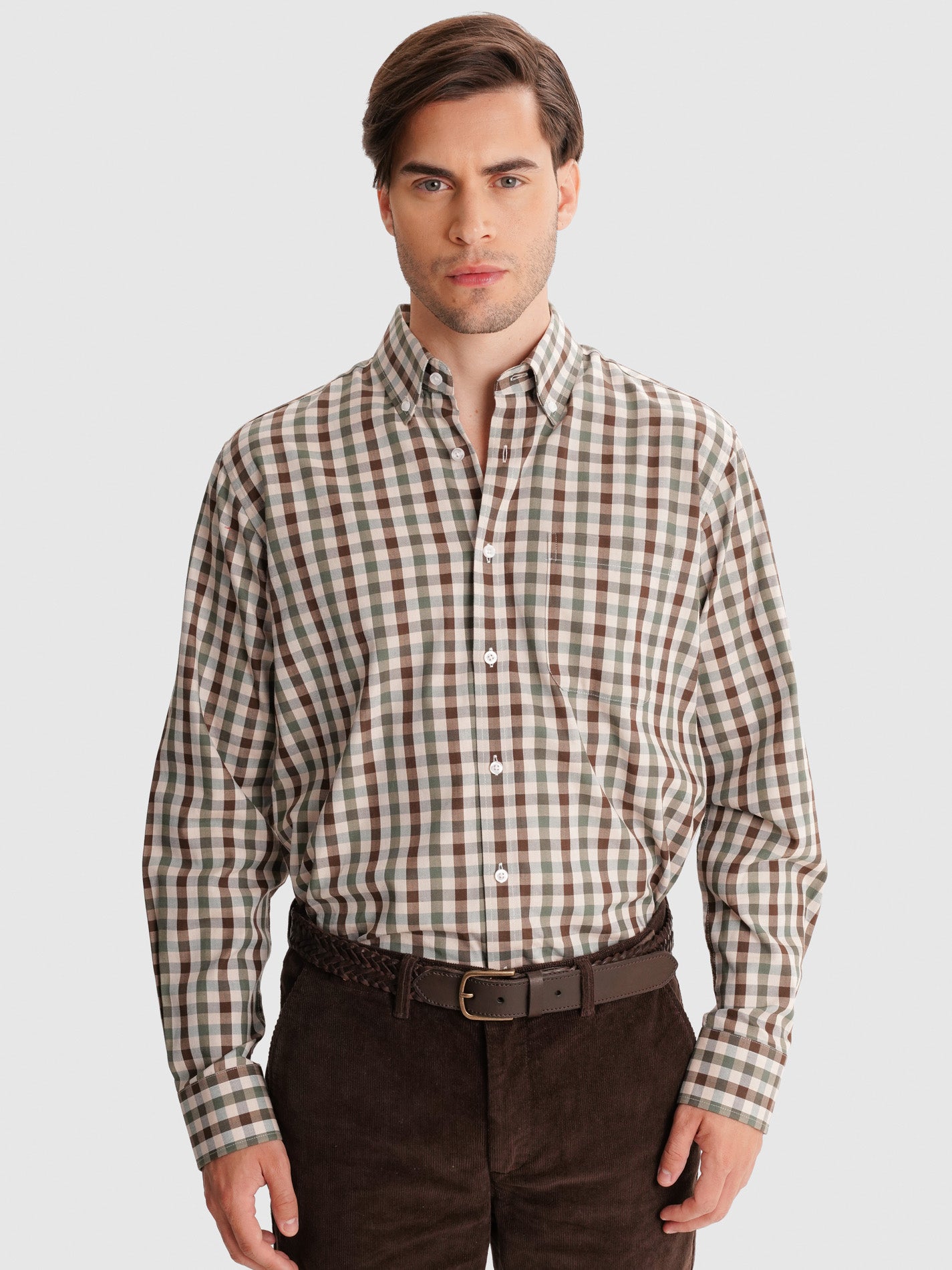 CAMISA VERDE REGULAR FIT MR. BLUE