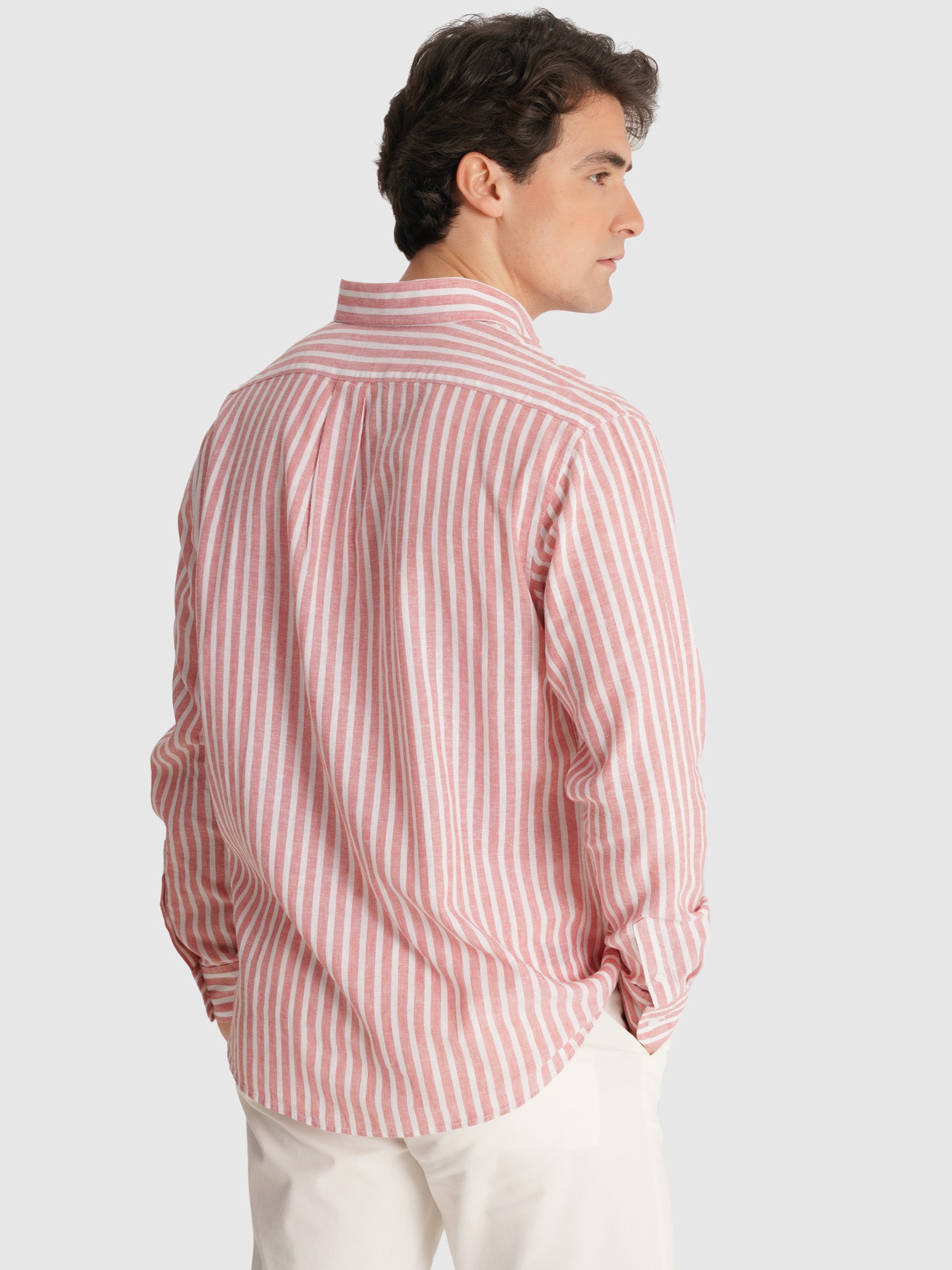 CAMISA VERMELHA MANGA COMPRIDA REGULAR FIT MR. BLUE