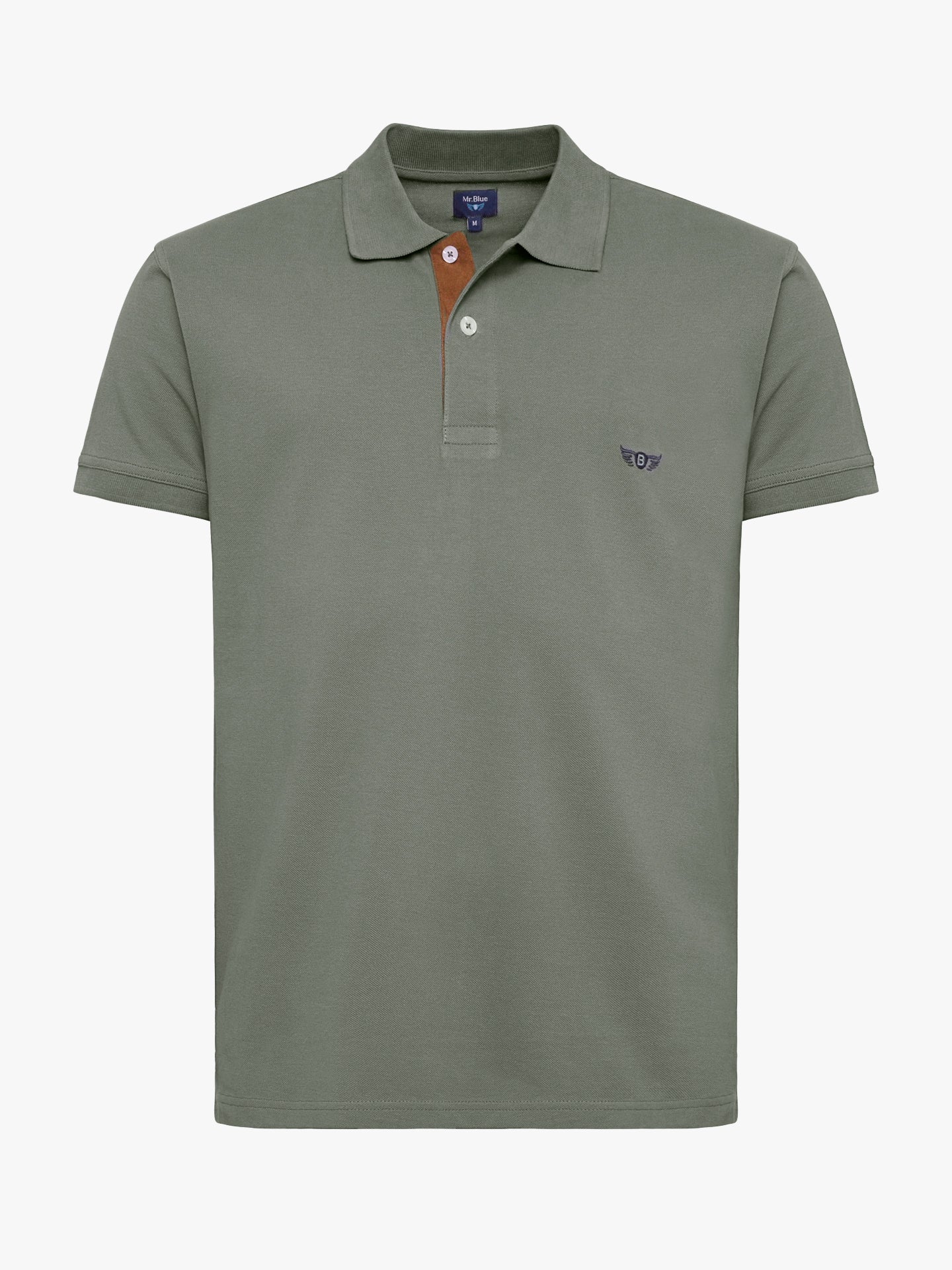 Polo Regular Fit Piquet Verde Mr. Blue