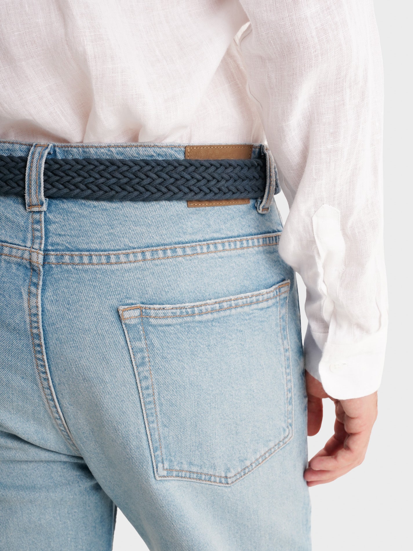 CALÇAS GANGA AZUIS REGULAR FIT MR. BLUE