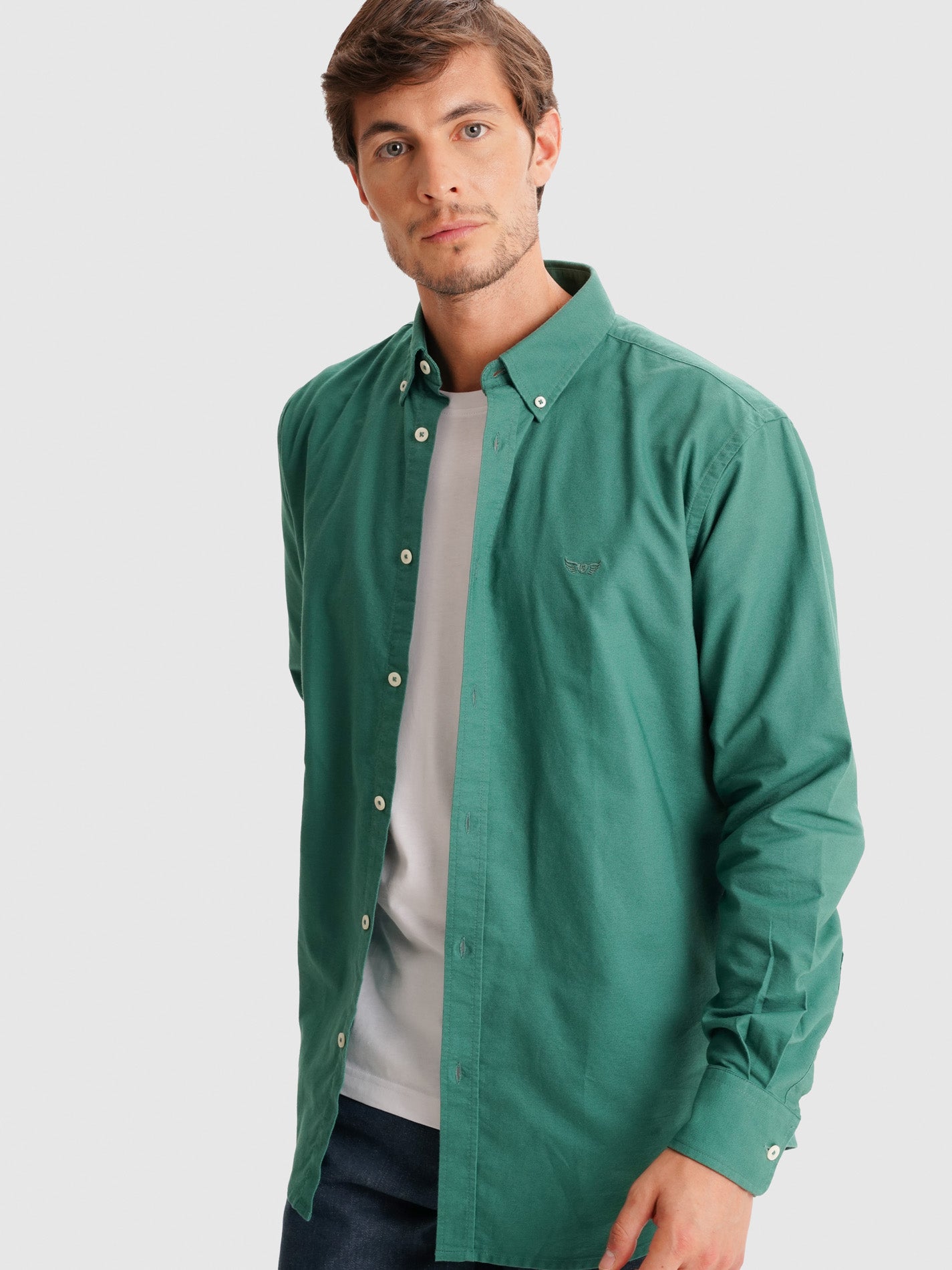 CAMISA VERDE REGULAR FIT MR. BLUE