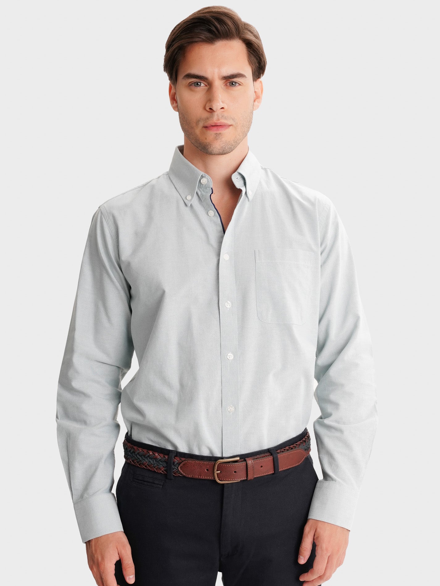 CAMISA VERDE REGULAR FIT MR. BLUE