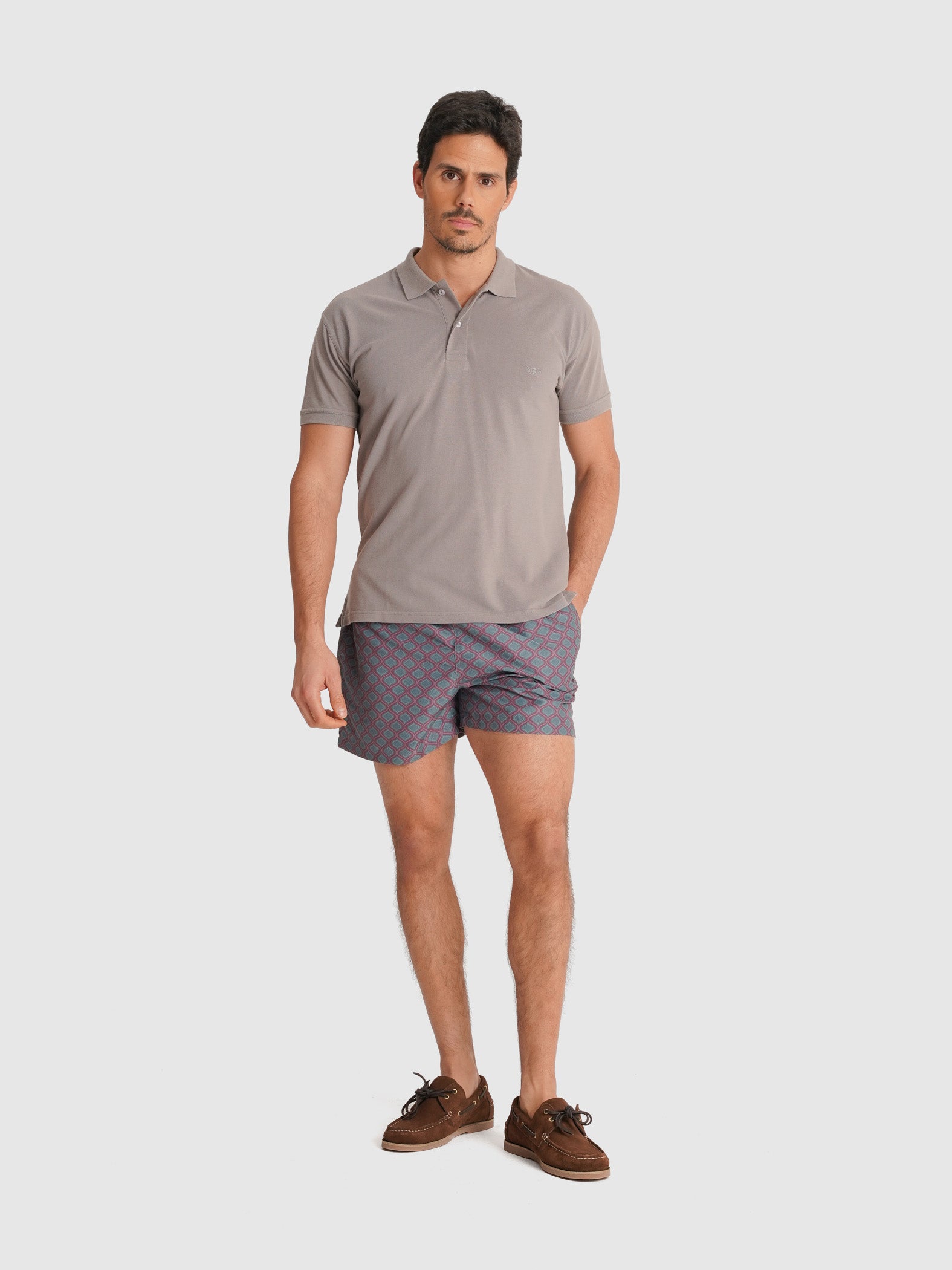 POLO PIQUET CINZENTO MANGA CURTA REGULAR FIT MR. BLUE