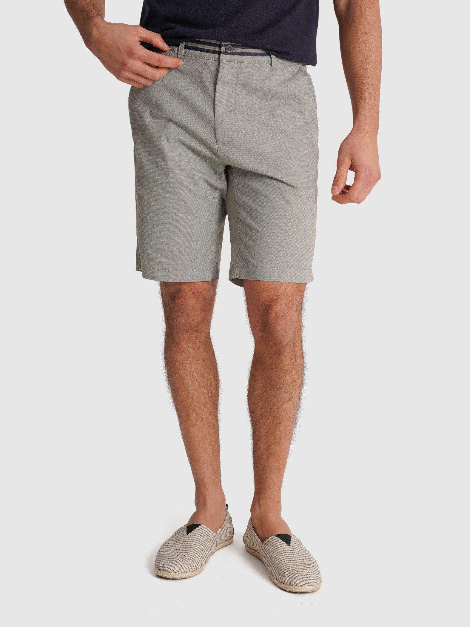 BERMUDA CHAMBRAY VERDES REGULAR FIT MR. BLUE