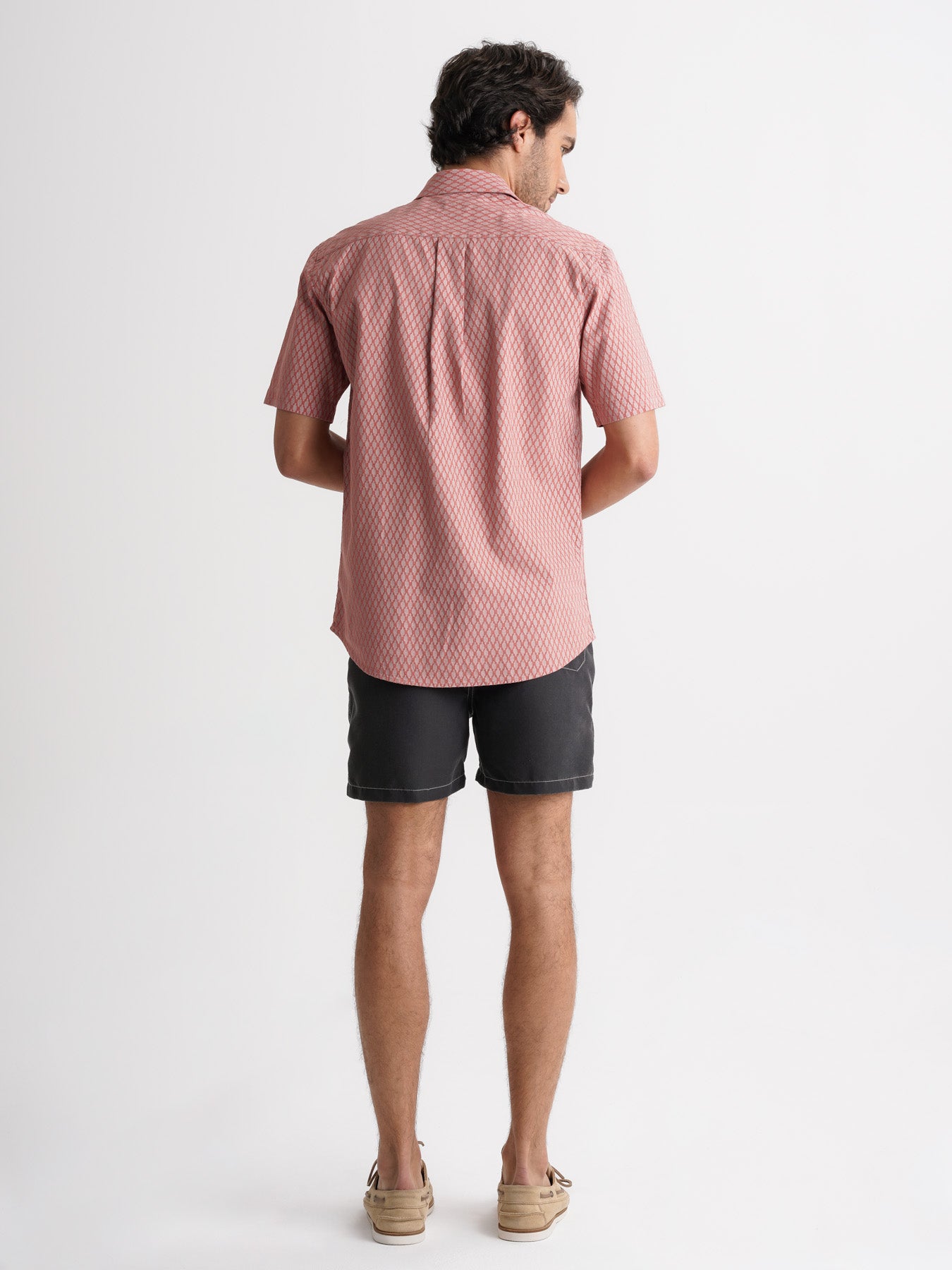 Camisa Regular Fit Linho Rosa Mr. Blue