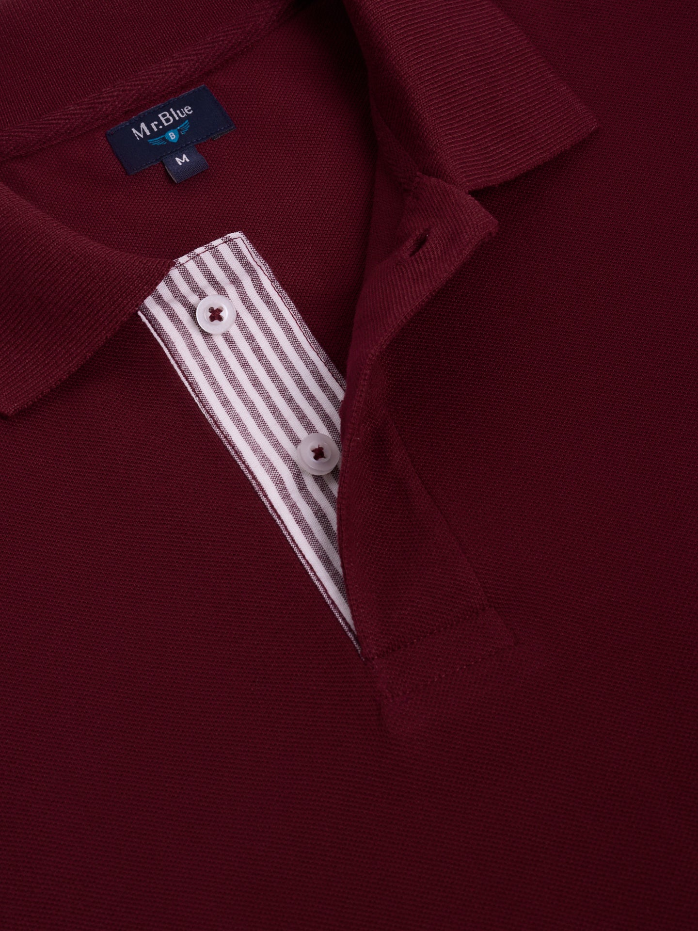 POLO VERMELHO MANGA CURTA REGULAR FIT MR. BLUE