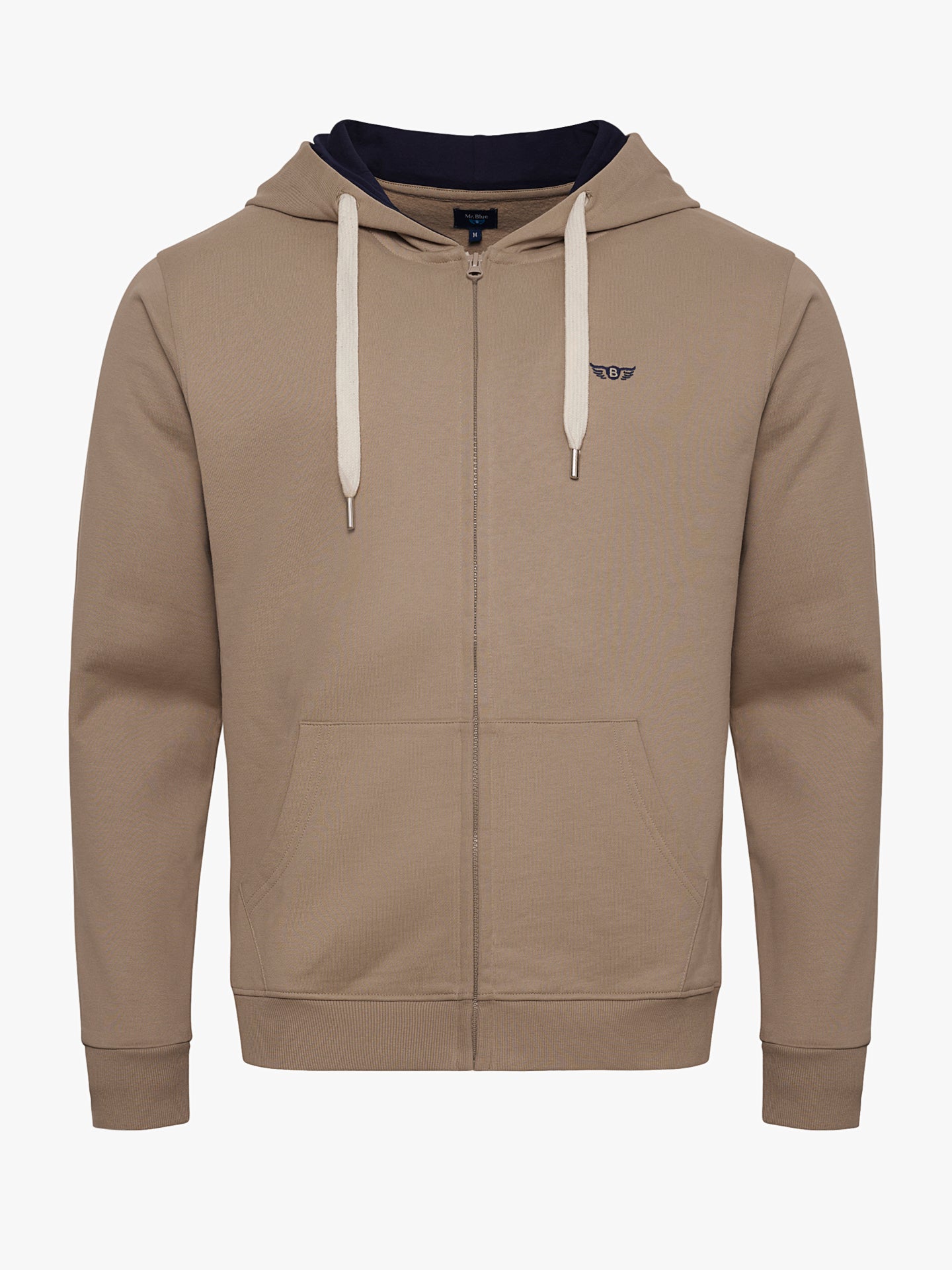 HOODIE BEGE REGULAR FIT MR. BLUE