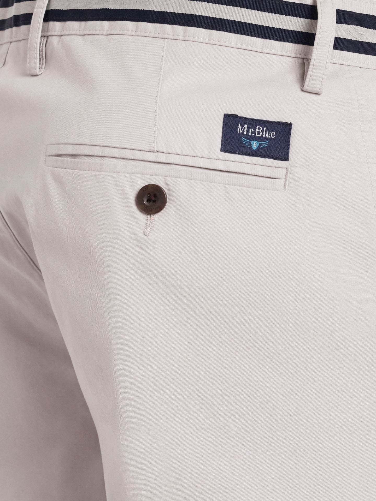 Calças Chinos Regular Fit Twill Cinzentas Mr. Blue