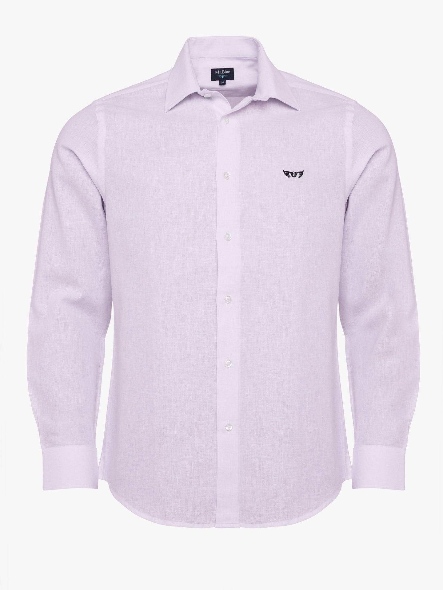 Camisa Slim Fit Linho Branca Mr. Blue