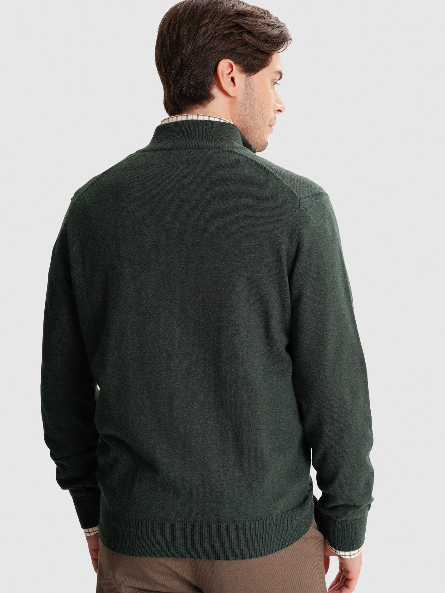 PULLOVER FINO VERDE REGULAR FIT MR. BLUE