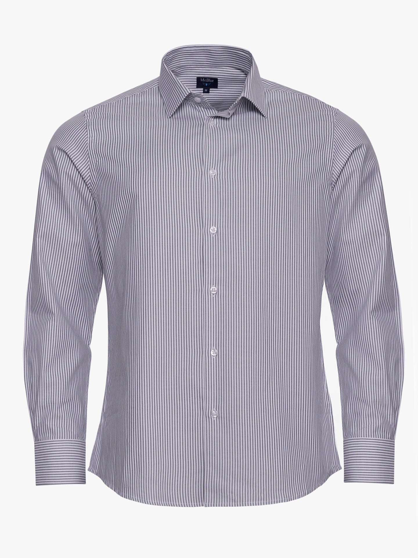 GRAY SLIM FIT MR SHIRT. BLUE
