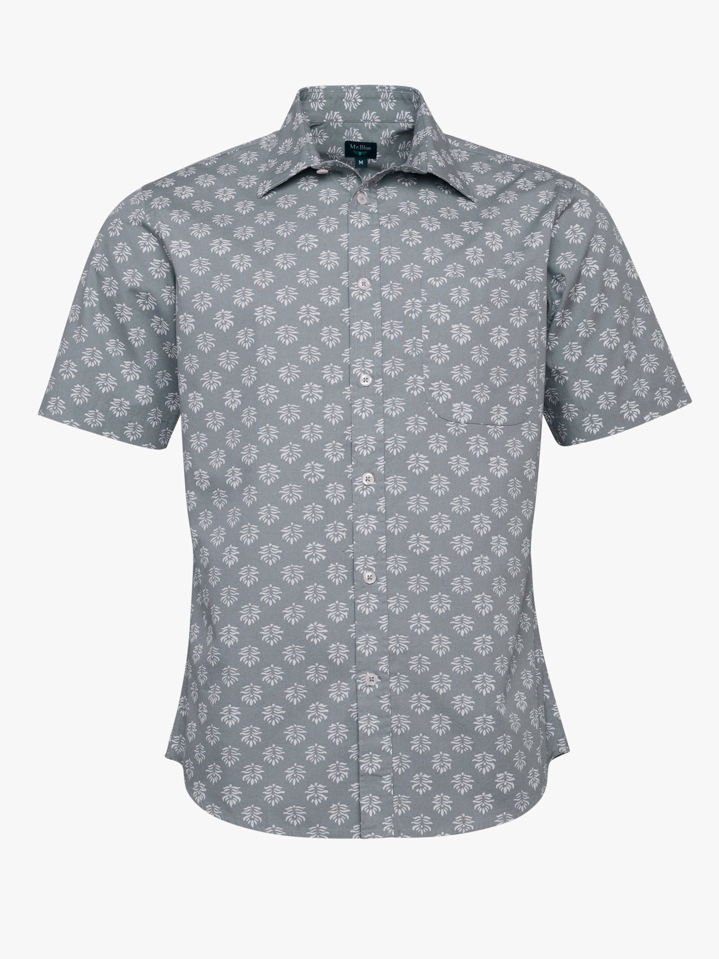 Camisa Regular Fit Popeline Verde Mr. Blue