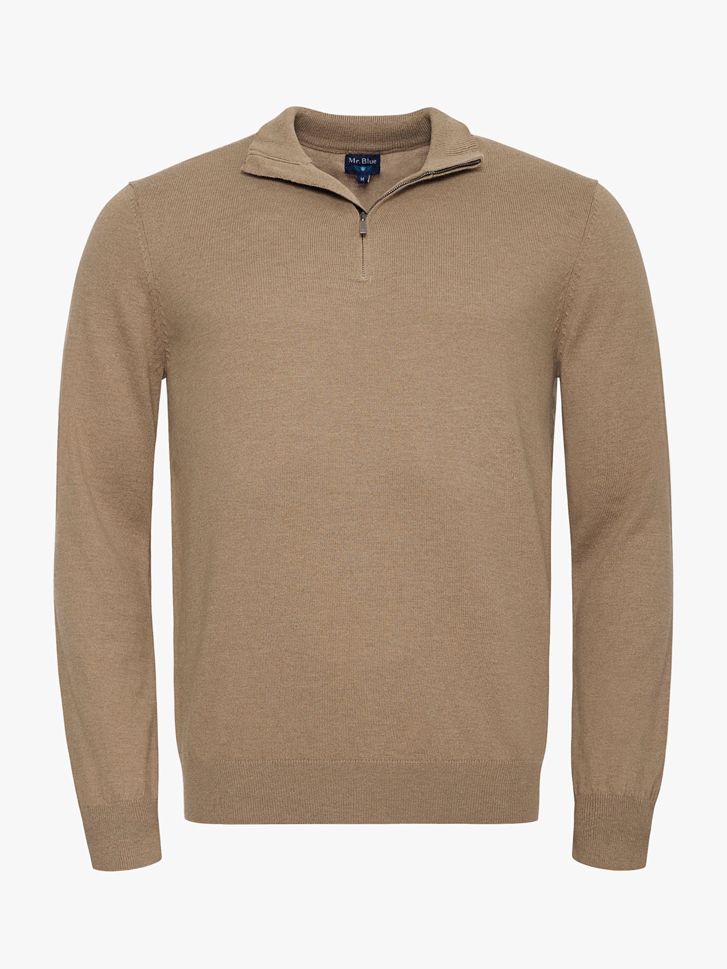 PULLOVER FINO BEGE MANGA COMPRIDA REGULAR FIT MR. BLUE