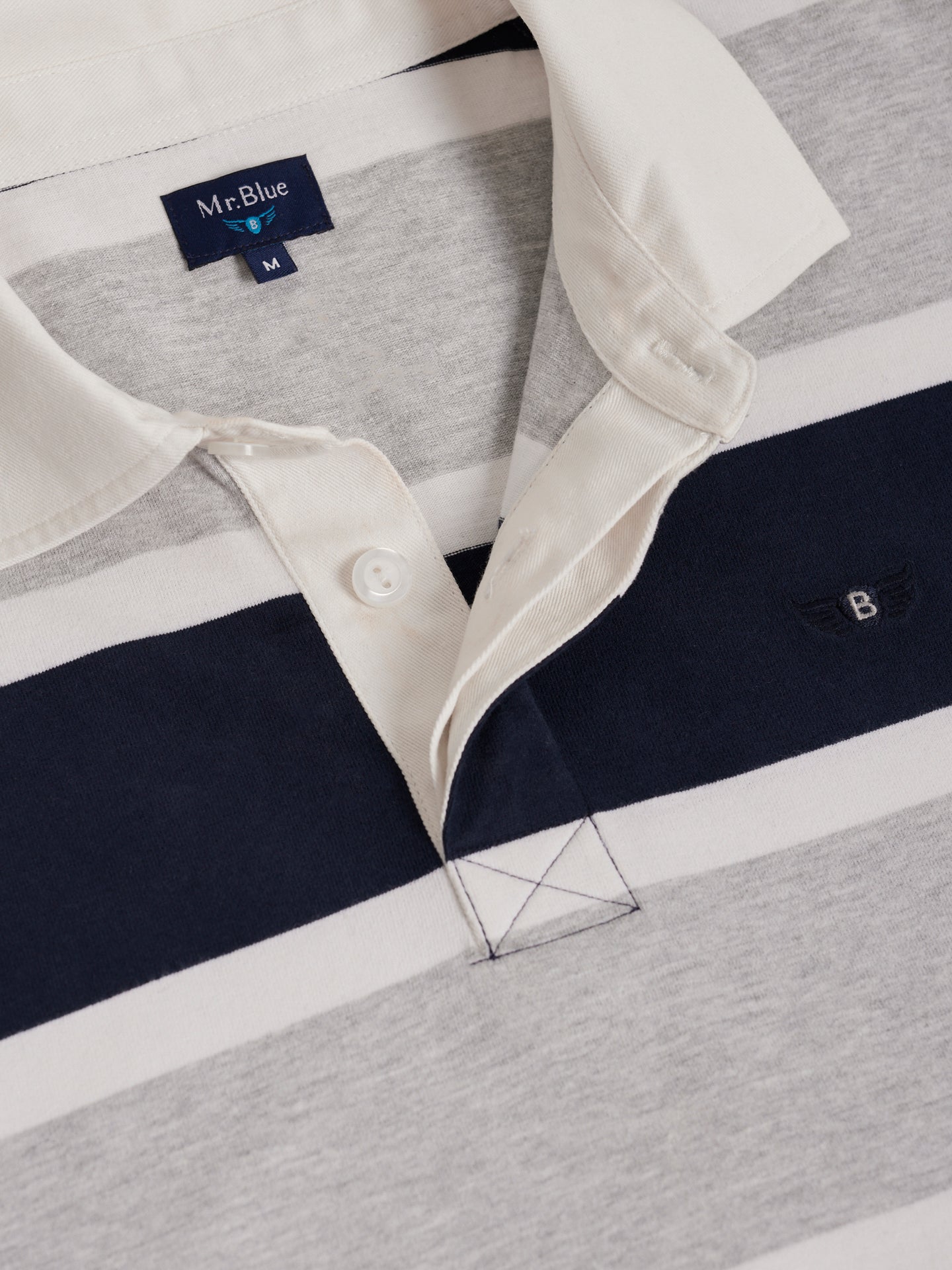 RUGBIE CINZENTO MANGA COMPRIDA REGULAR FIT MR. BLUE