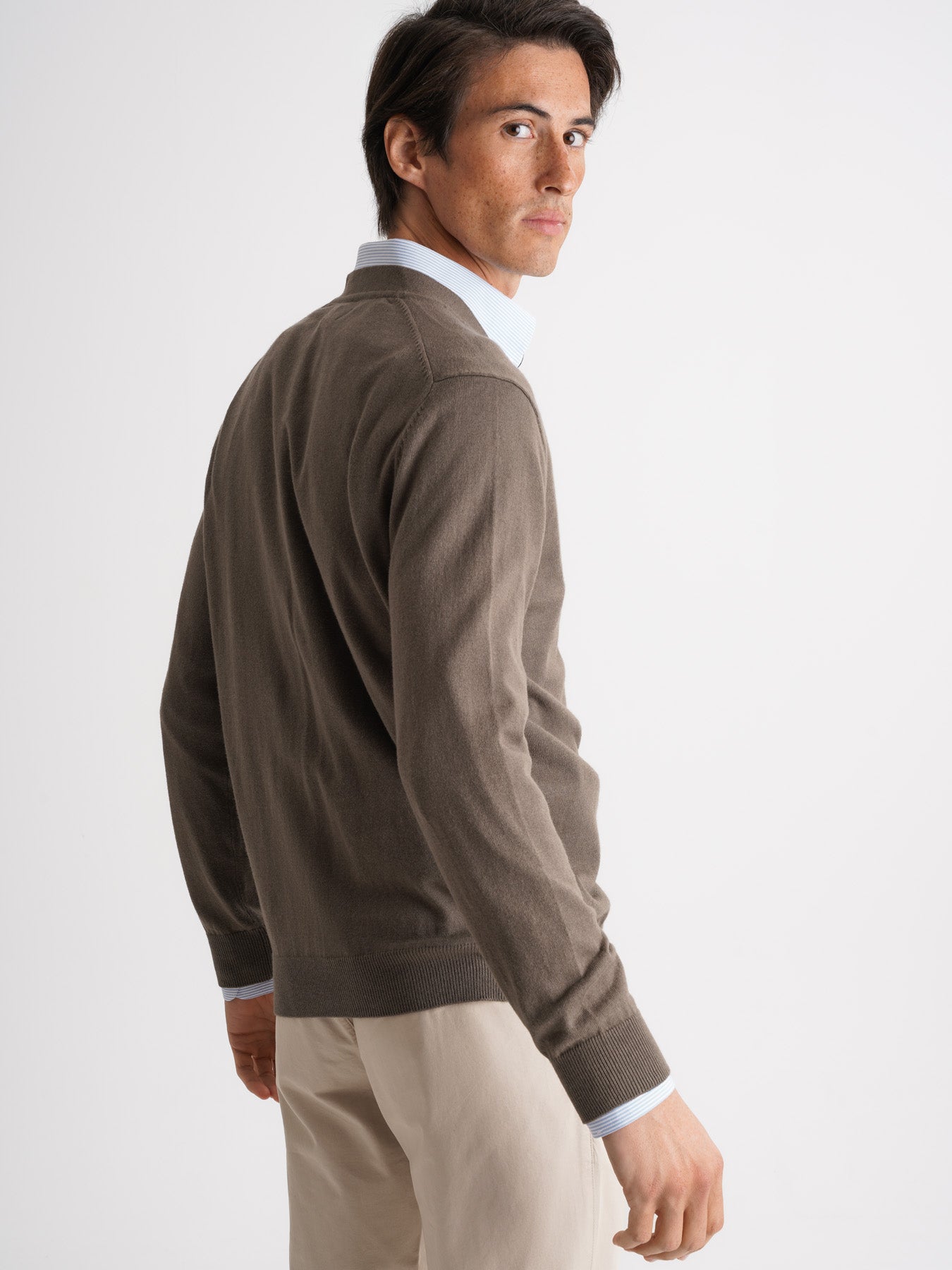 Pullover Caxemira Fino Verde Mr. Blue