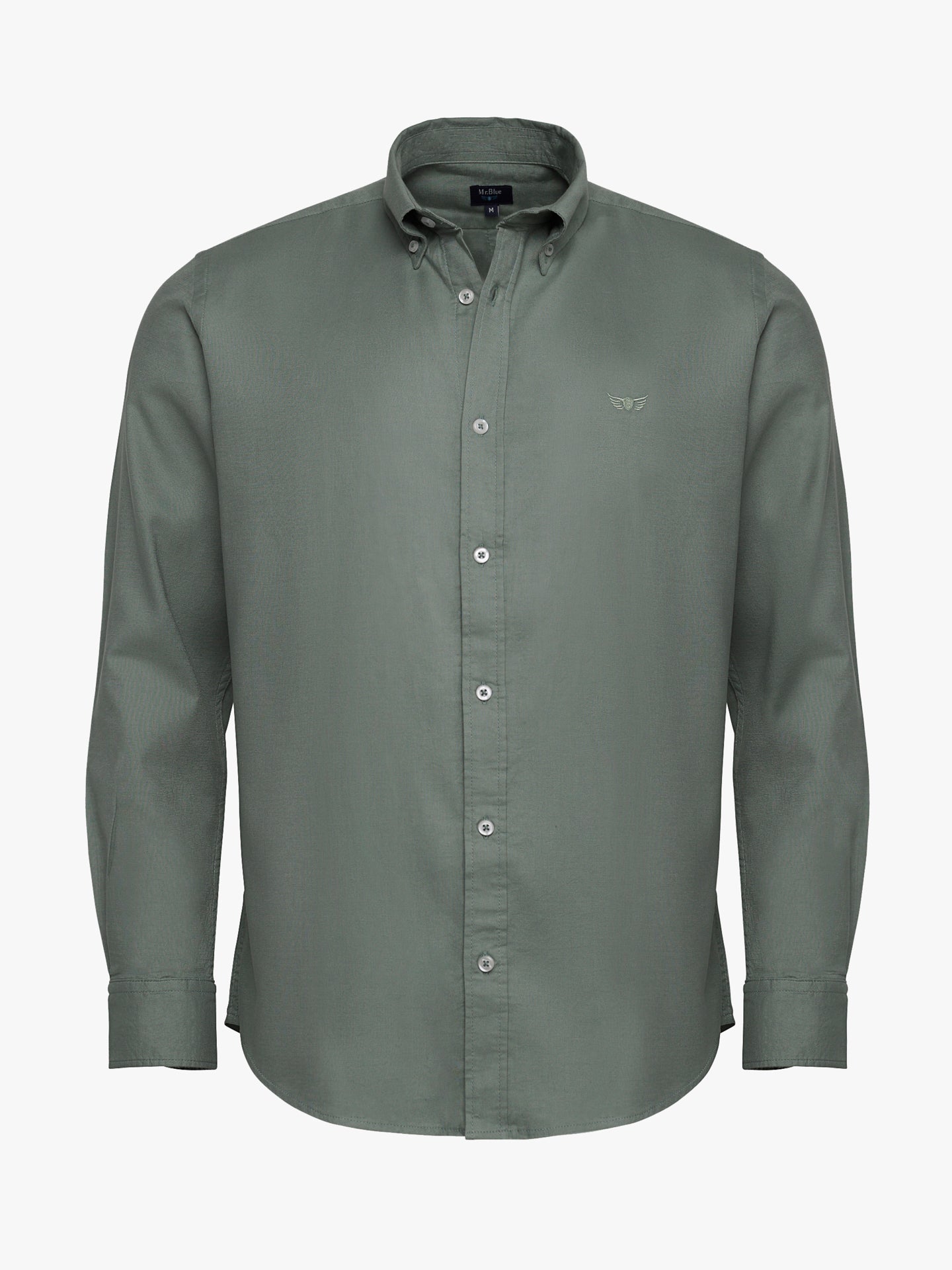 Camisa Regular Fit Dobby Verde Mr. Blue