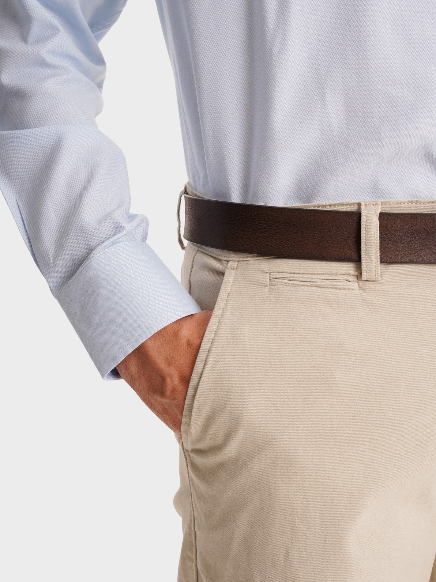 CALÇAS BEGES SLIM FIT MR. BLUE