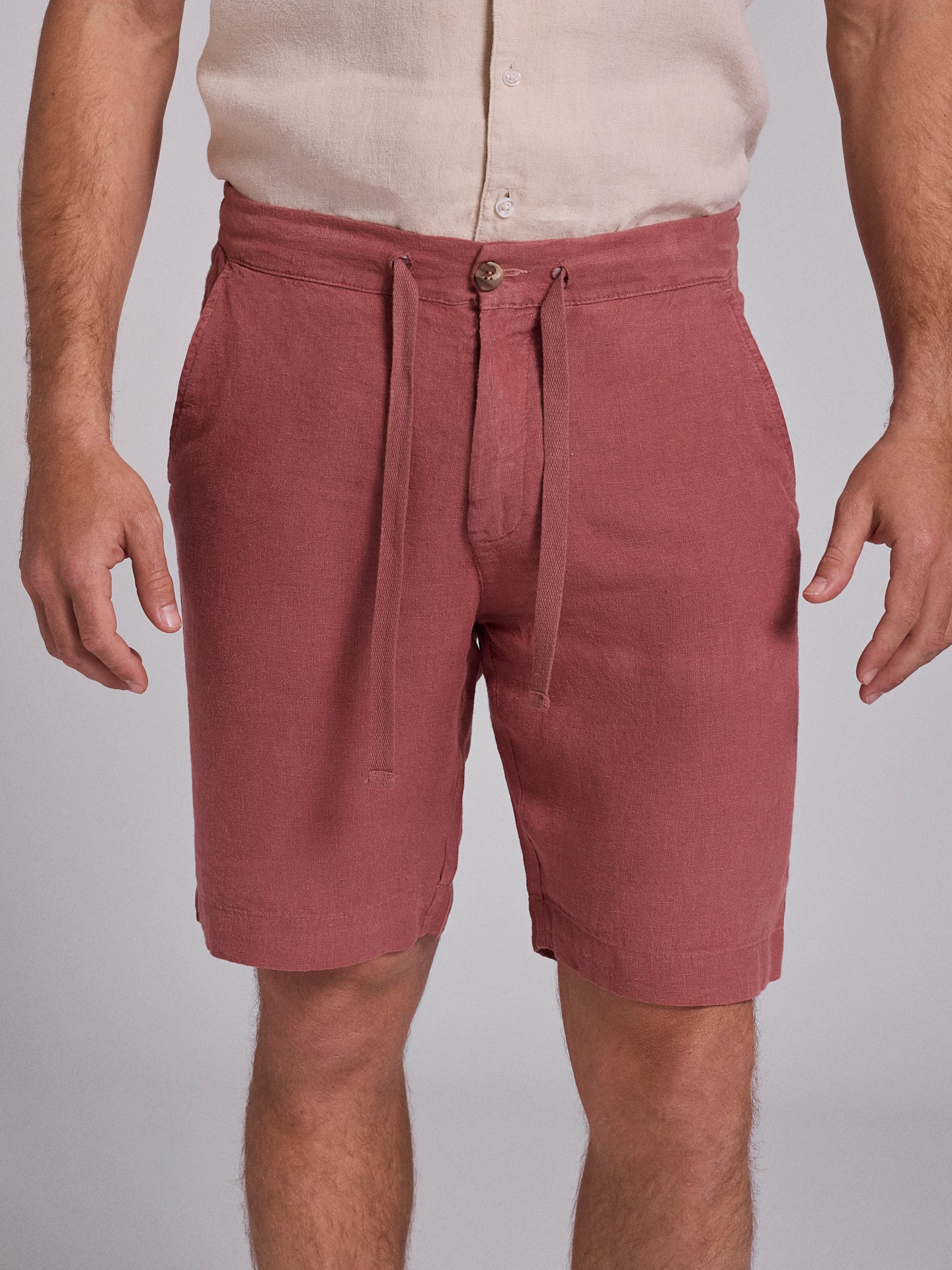 BERMUDA LINHO ROSAS REGULAR FIT MARK BELLUCCI