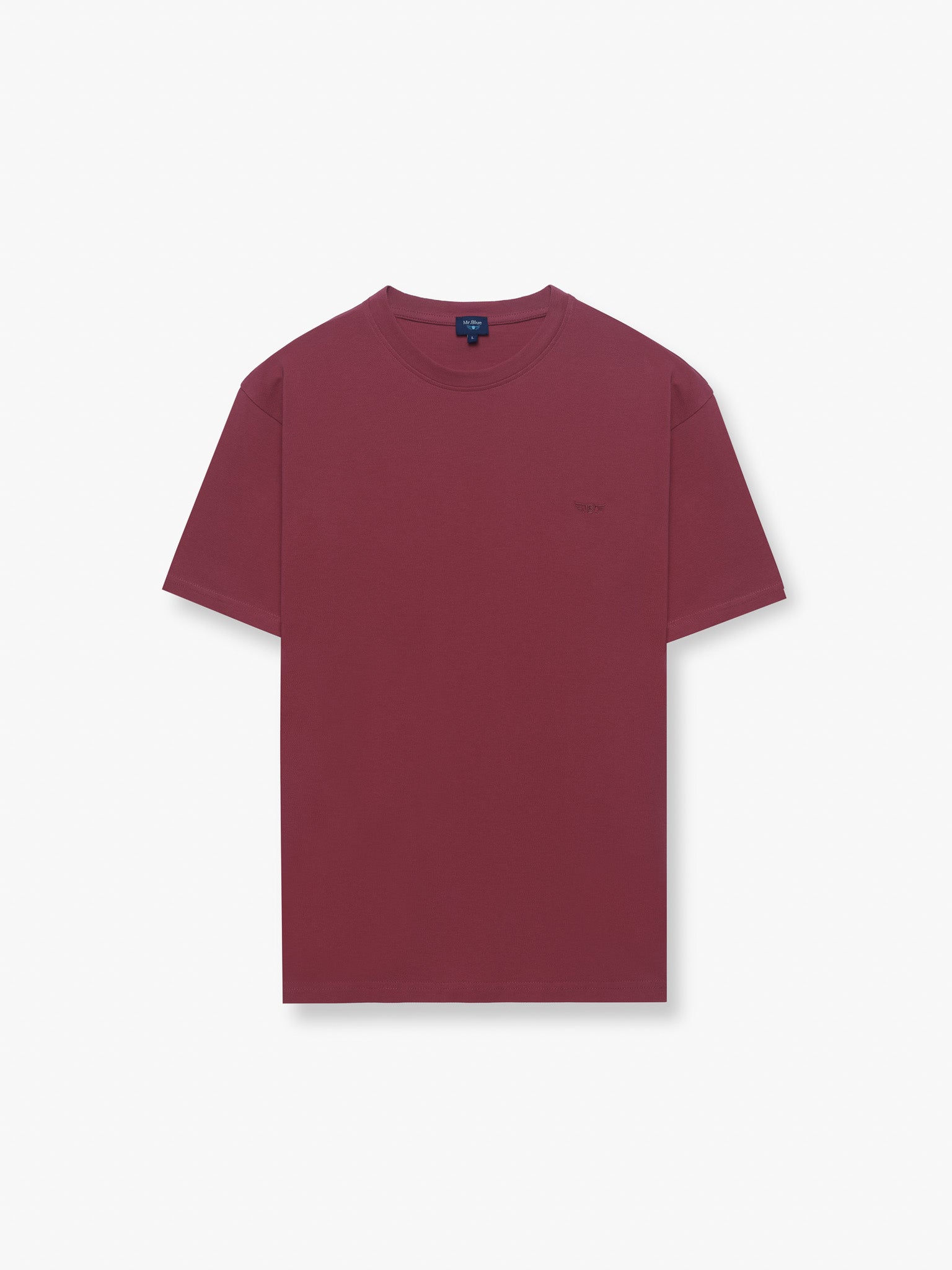 RED PIQUET T-SHIRT SHORT SLEEVE REGULAR FIT MR. BLUE