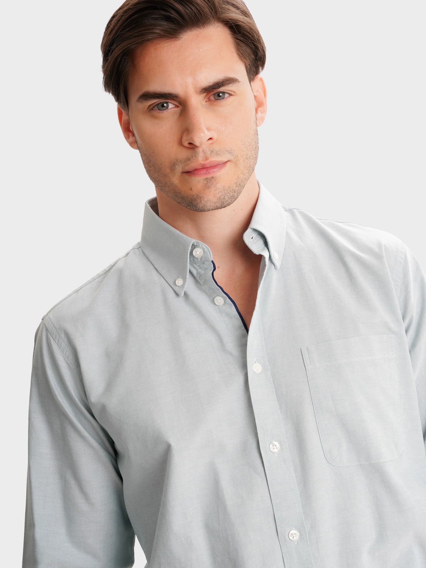 CAMISA VERDE REGULAR FIT MR. BLUE